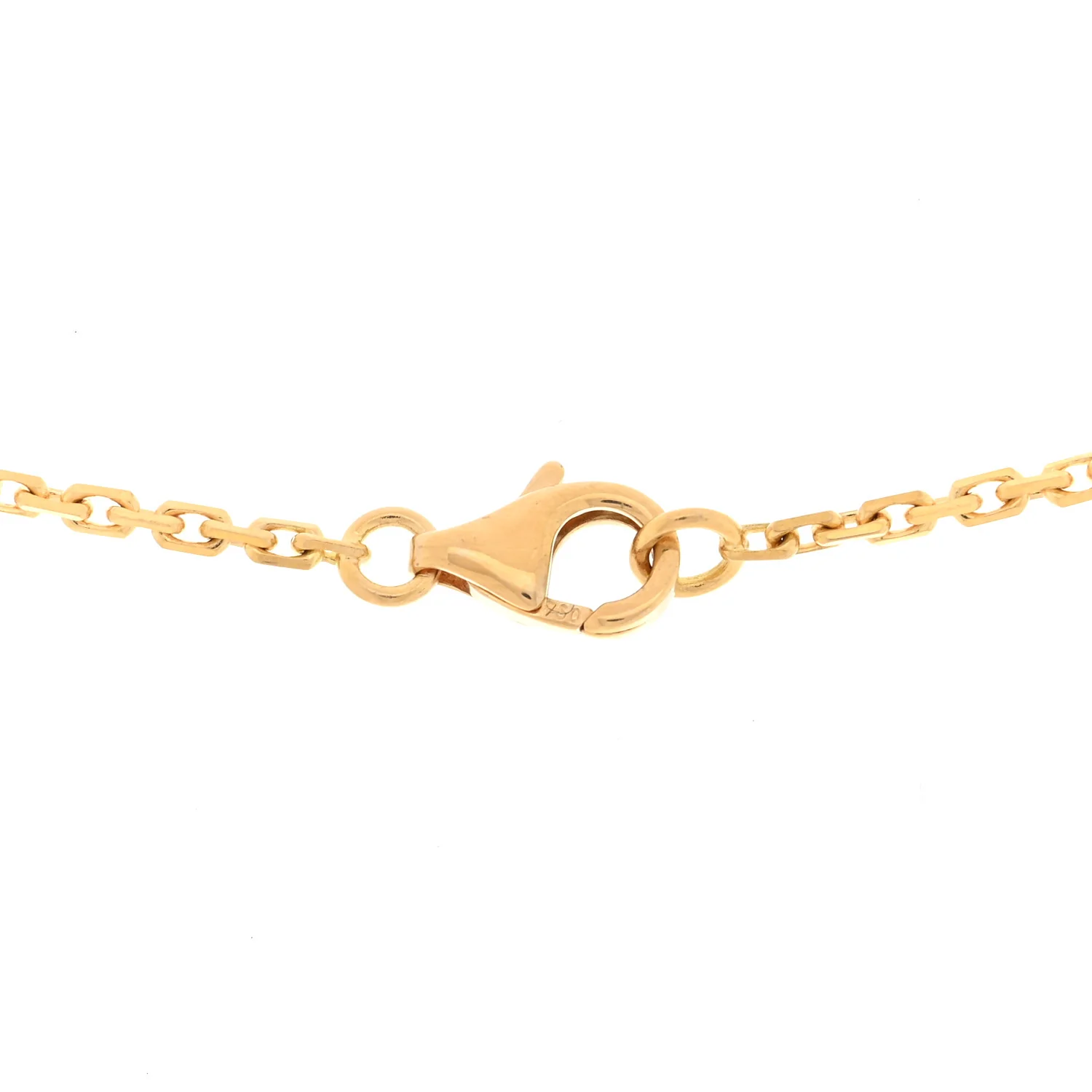 18K Yellow Gold Diamond Interlocking LOVE Necklace - Image 5