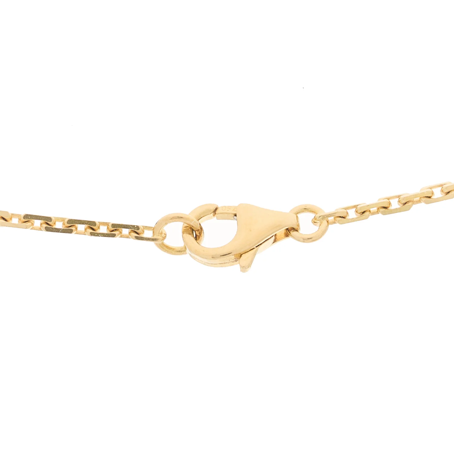 18K Yellow Gold Diamond Interlocking LOVE Necklace - Image 4