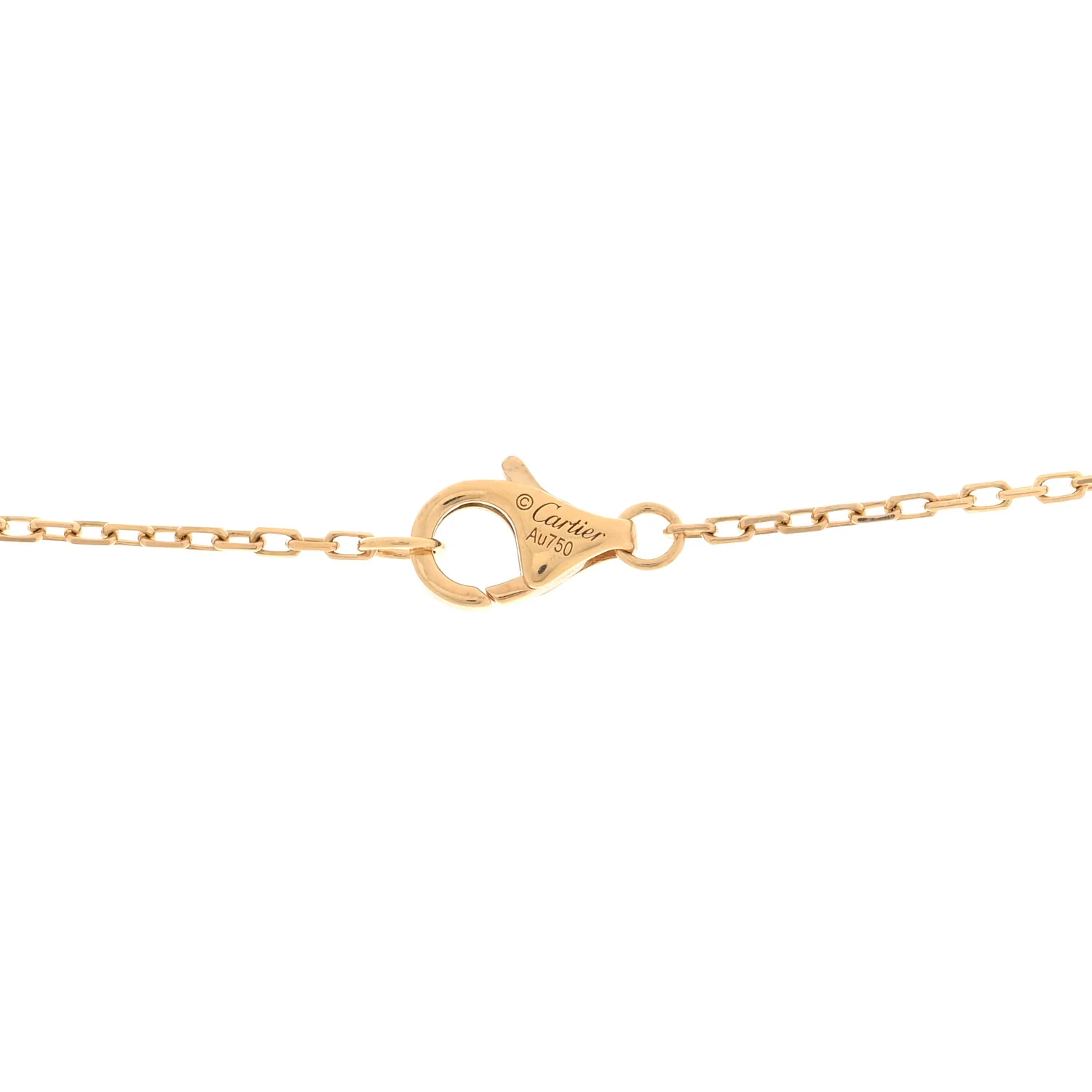 18K Yellow Gold Diamond Juste Un Clou Paved Pendant Necklace - Image 4