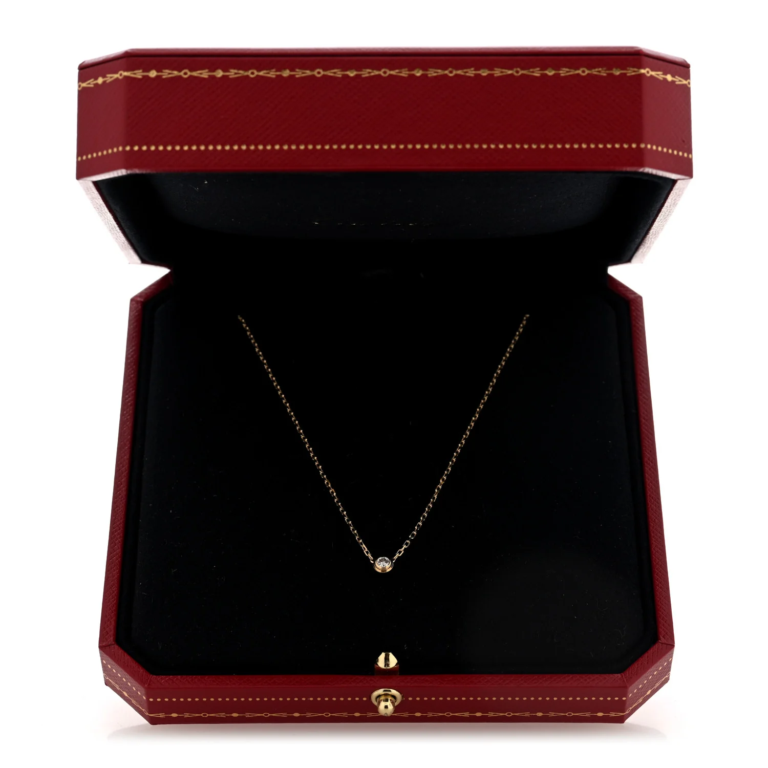18K Yellow Gold Diamond SM D'Amour Pendant Necklace - Image 5