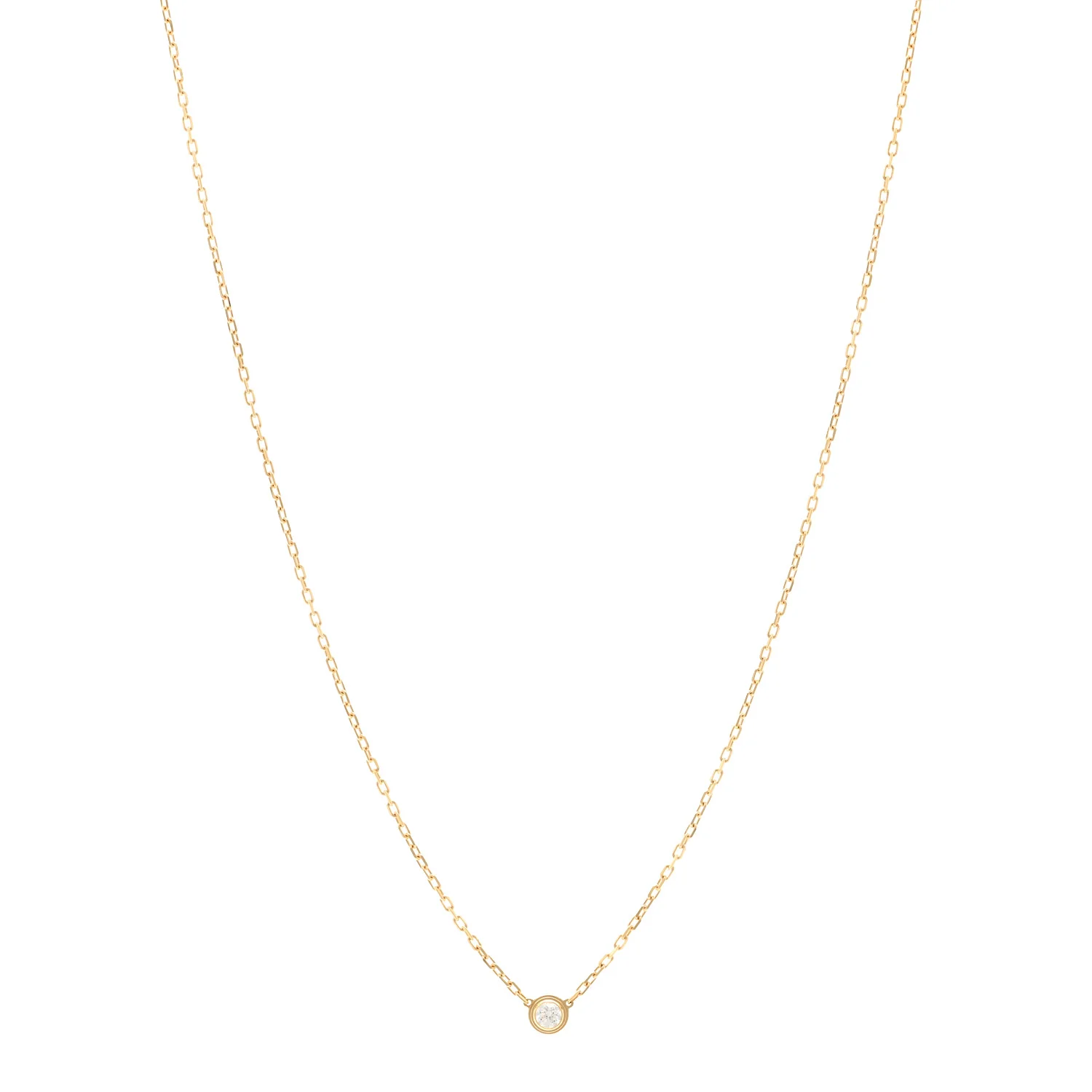 18K Yellow Gold Diamond SM D'Amour Pendant Necklace
