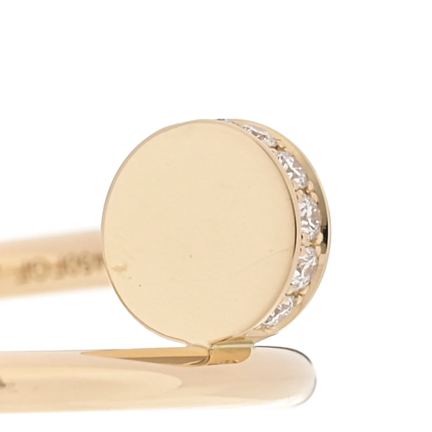 18K Yellow Gold Diamond Small Juste Un Clou Ring 52 6 - Image 4