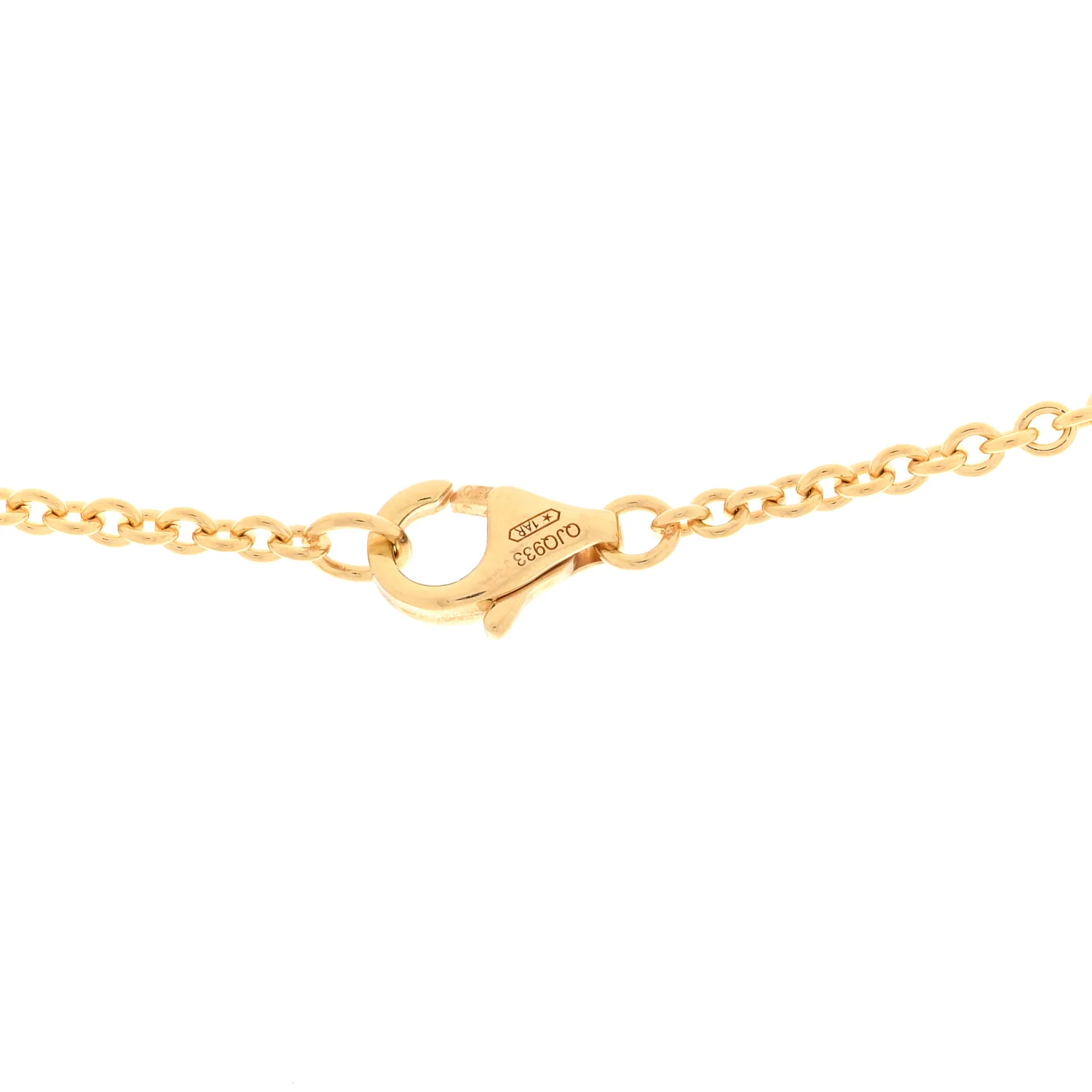 18K Yellow Gold Interlocking LOVE Necklace - Image 4