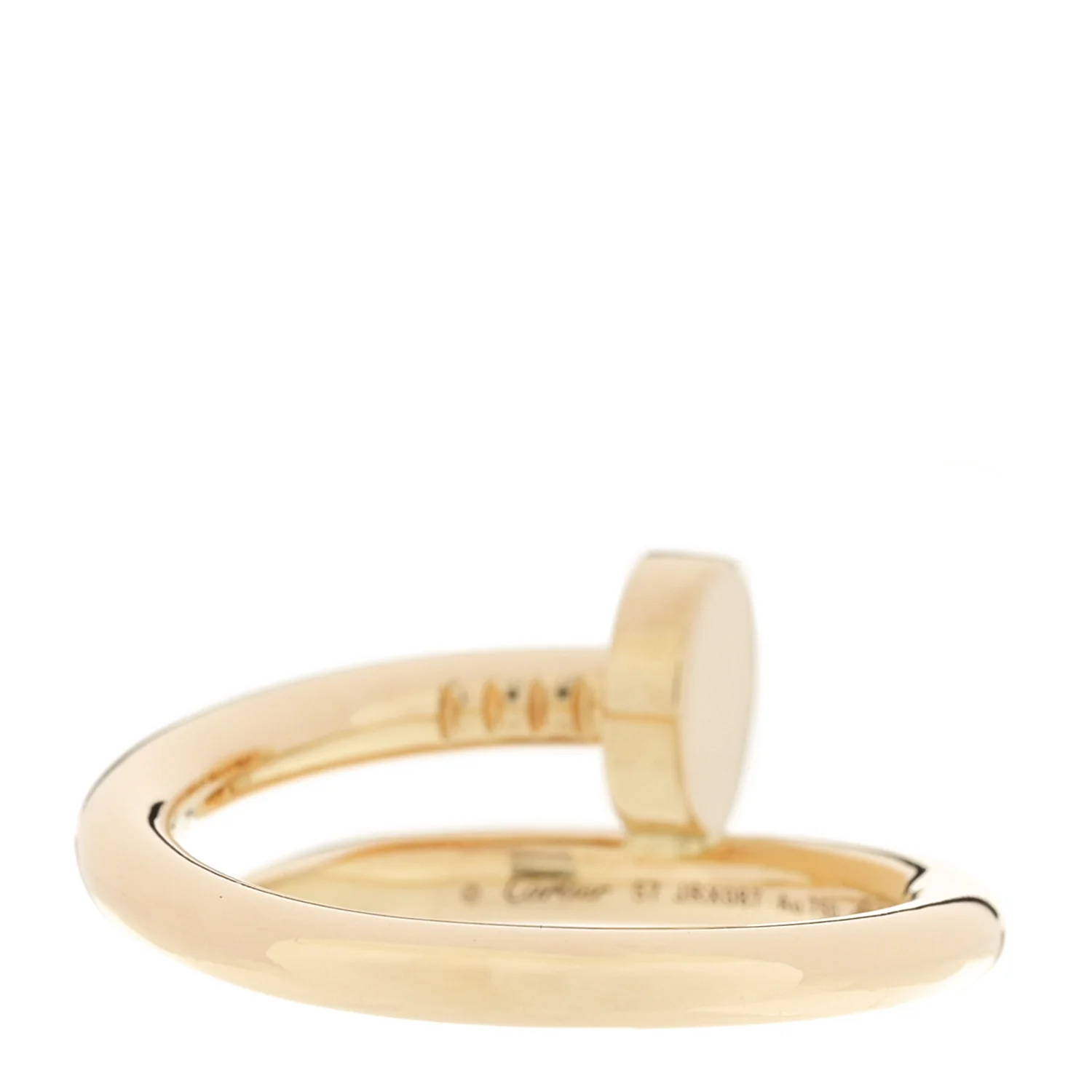 18K Yellow Gold Juste Un Clou Ring 57 8 - Image 3