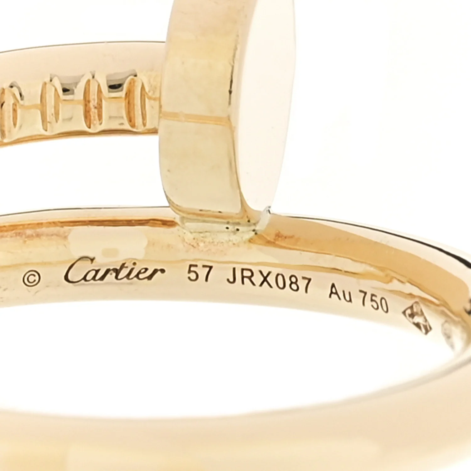 18K Yellow Gold Juste Un Clou Ring 57 8 - Image 4