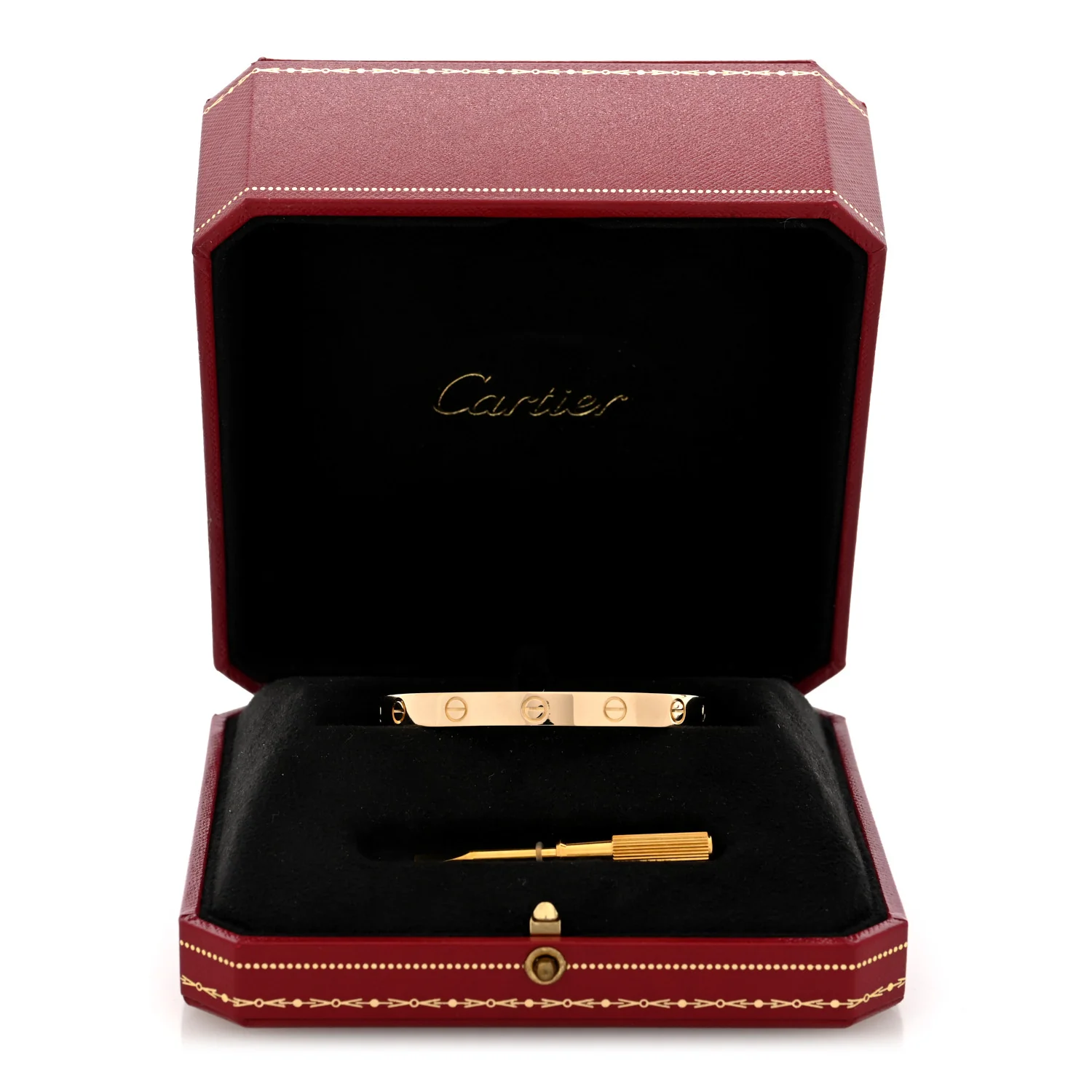 18K Yellow Gold LOVE Bracelet 16 - Image 7