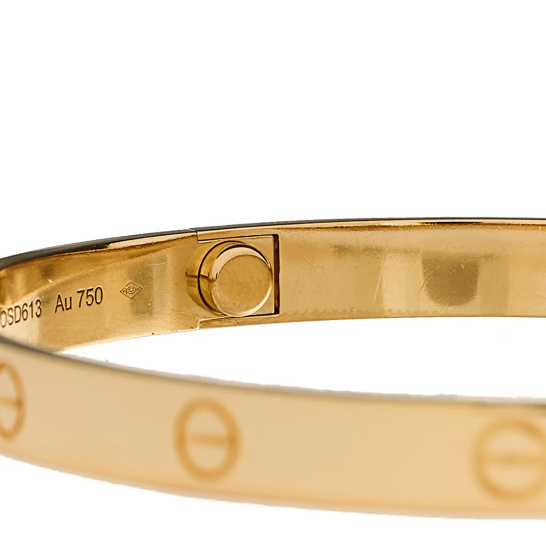 18K Yellow Gold LOVE Bracelet 21 - Image 5