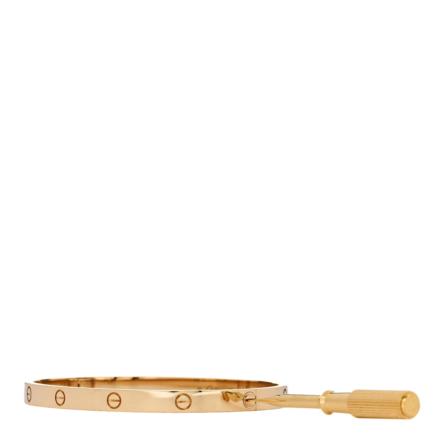 18K Yellow Gold Medium LOVE Bracelet 18 - Image 3