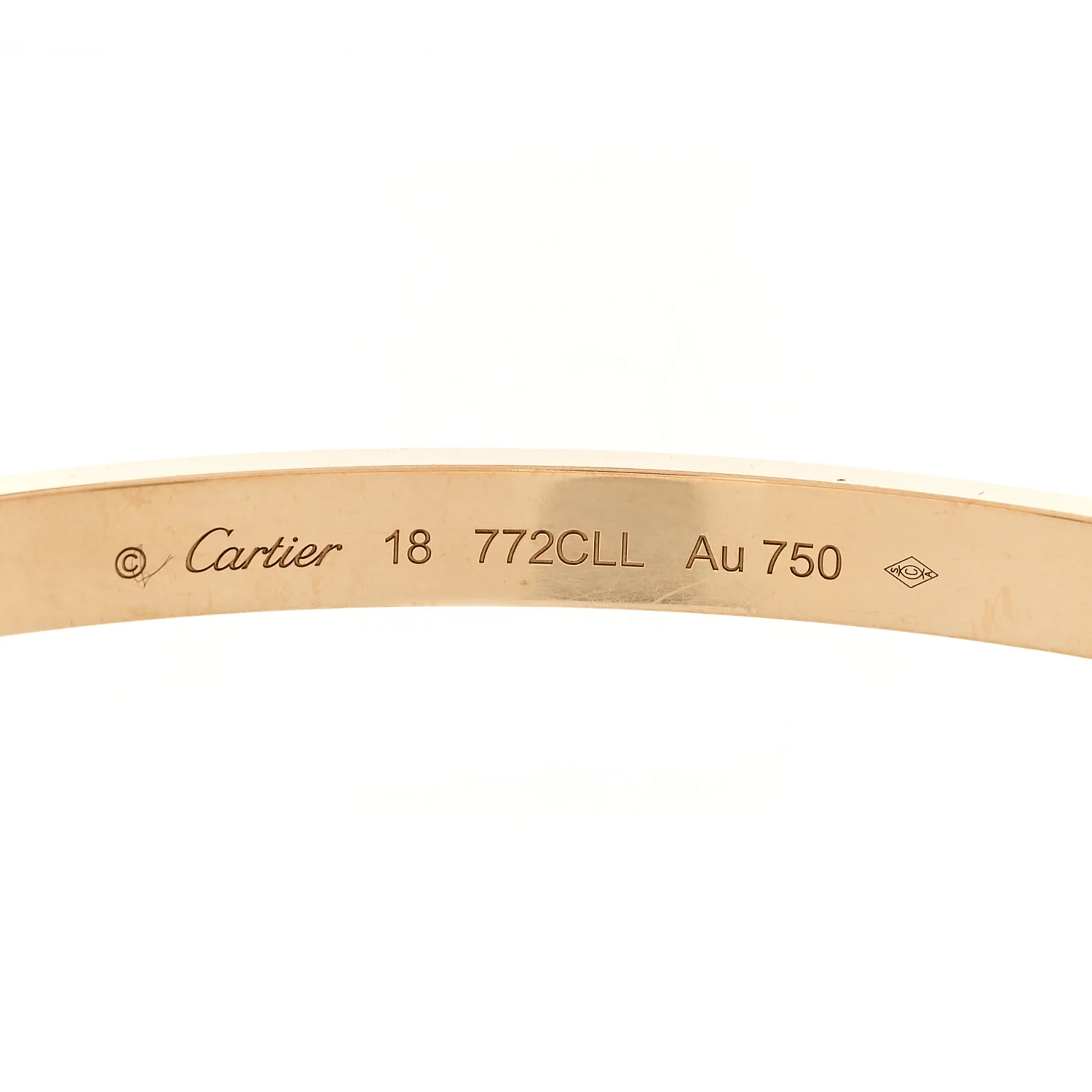 18K Yellow Gold Medium LOVE Bracelet 18 - Image 7