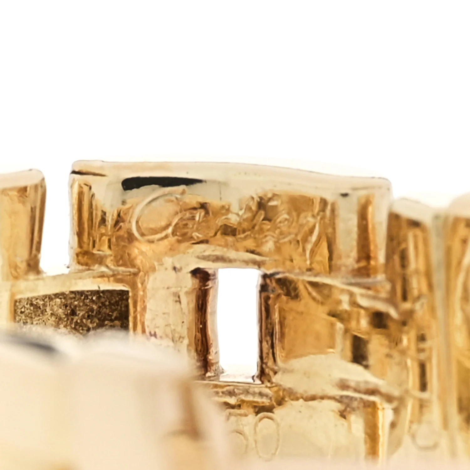18K Yellow Gold Panthere Maillon Earrings - Image 4