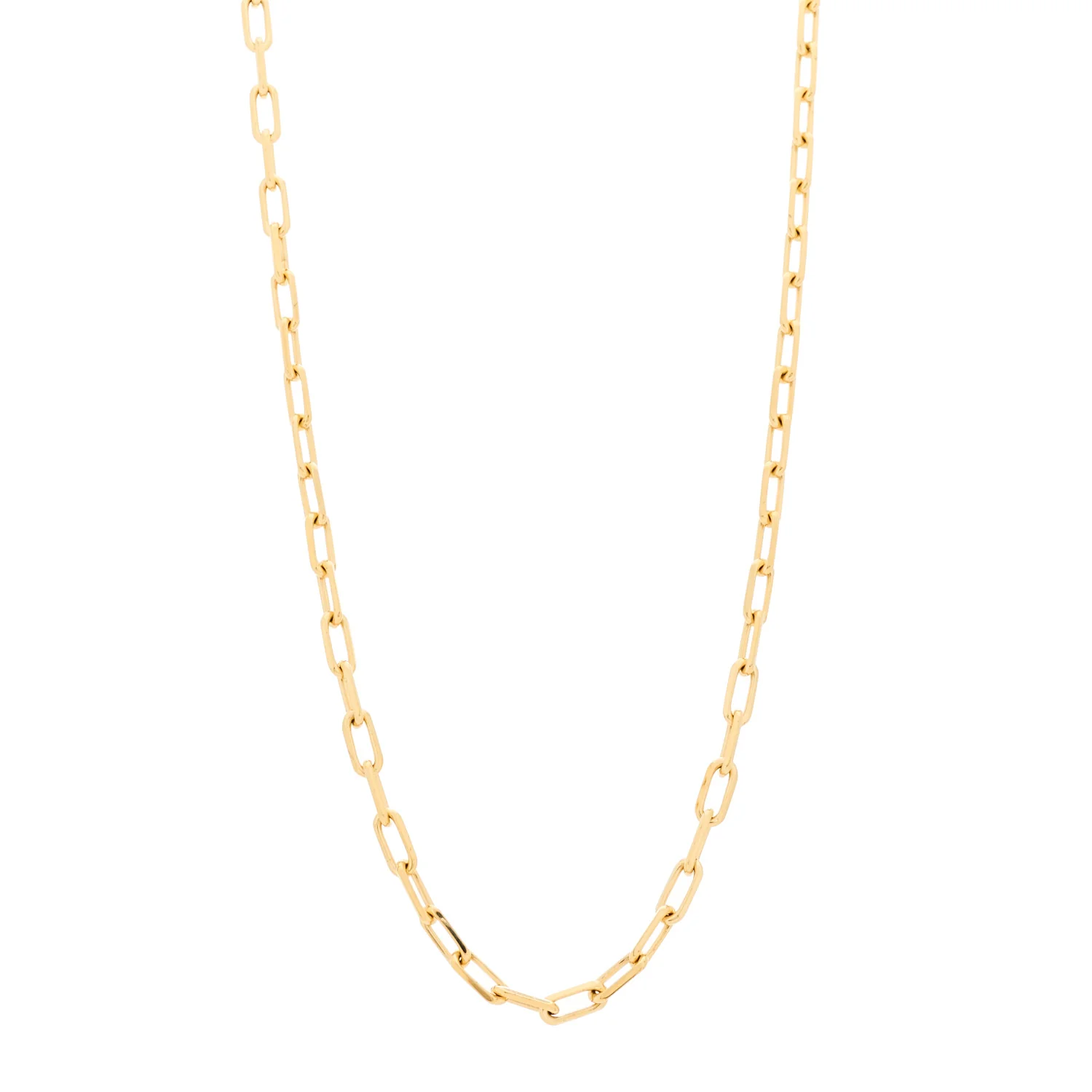 18K Yellow Gold SM Santos De Cartier Link Necklace