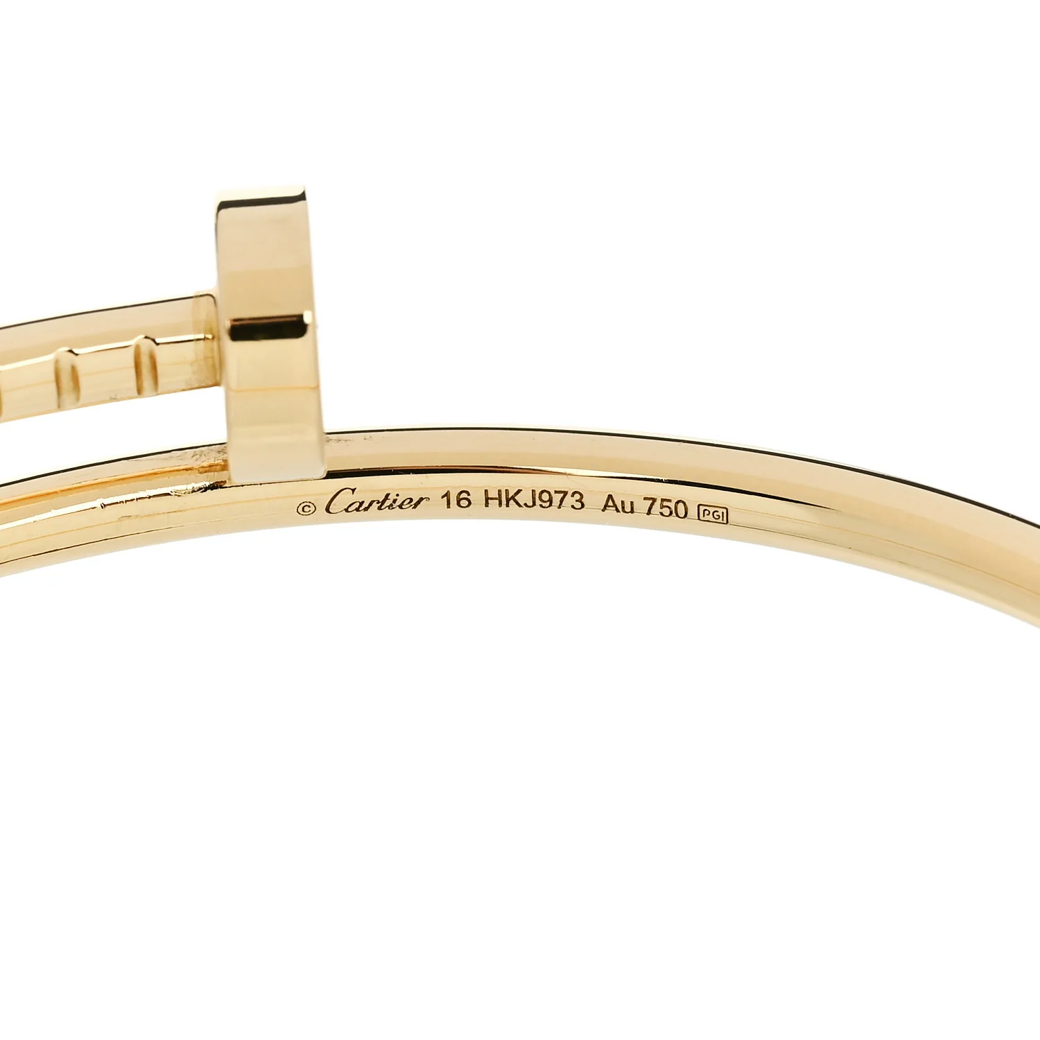 18K Yellow Gold Small Juste Un Clou Bracelet 16 - Image 4