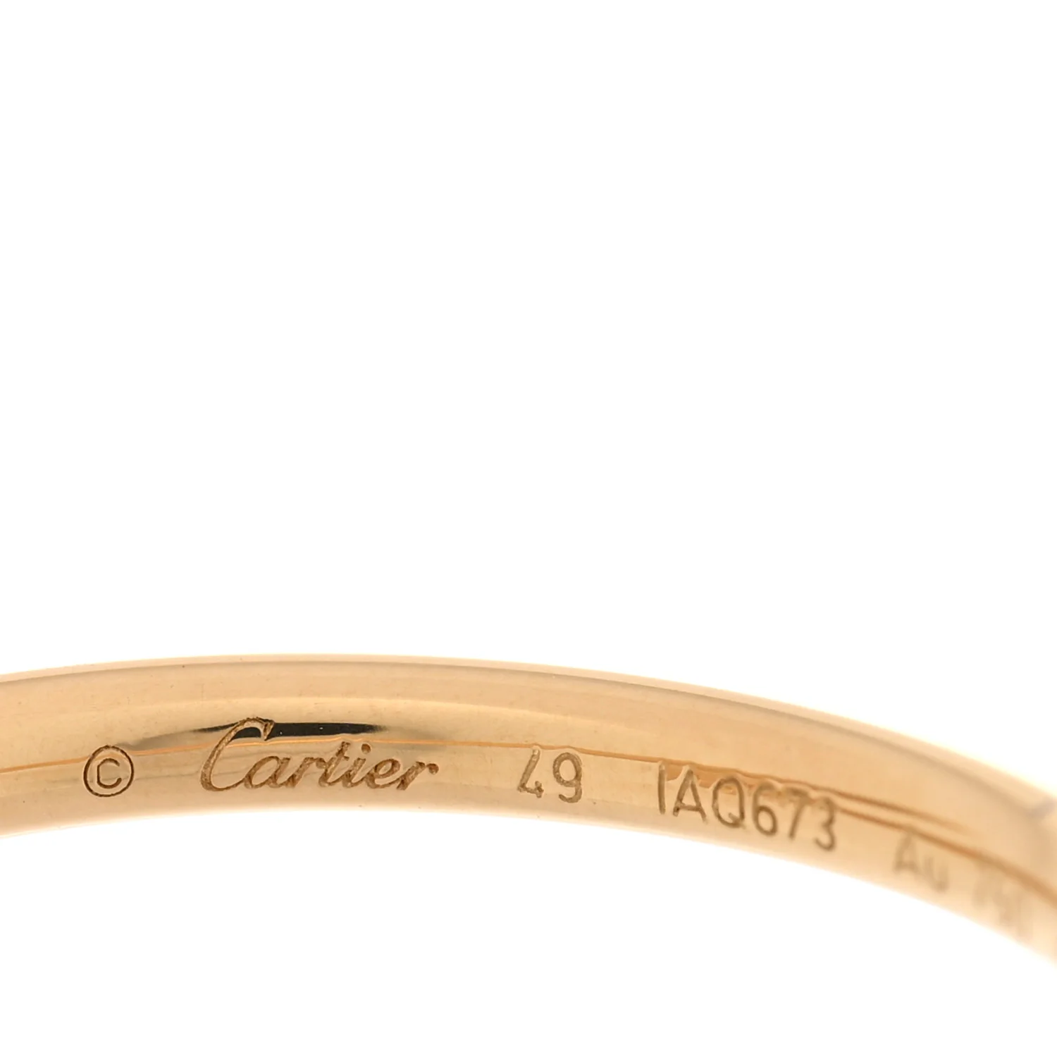 18K Yellow Gold Small Juste Un Clou Ring 49 5 - Image 4