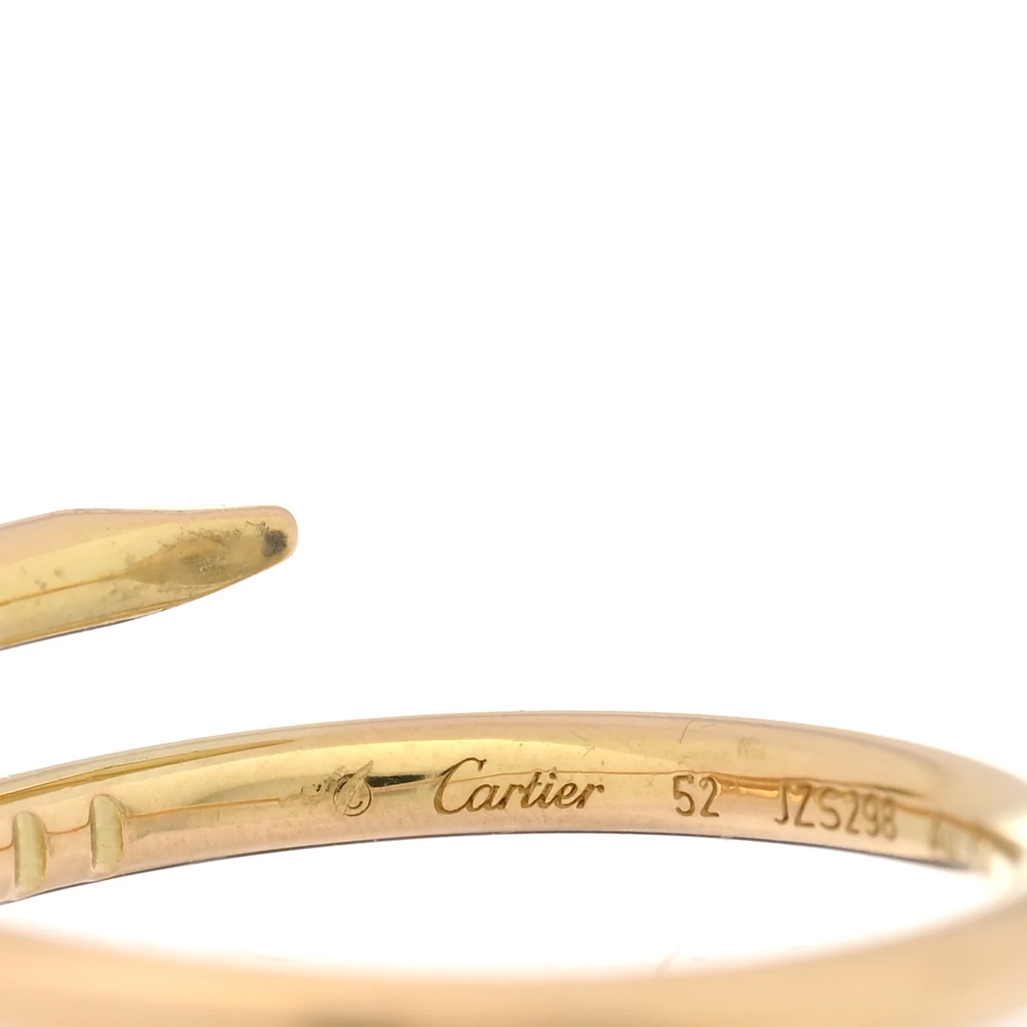 18K Yellow Gold Small Juste Un Clou Ring 52 6 - Image 4