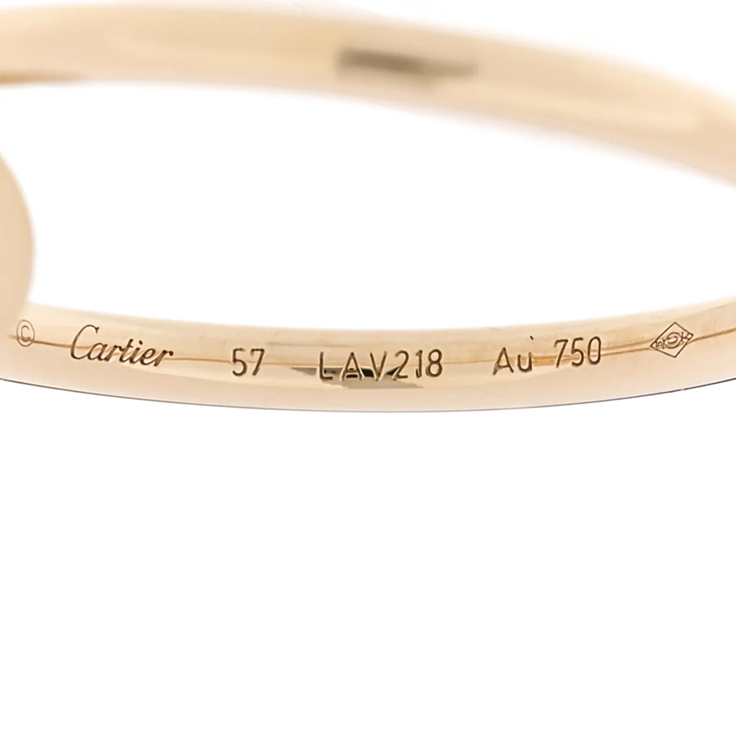 18K Yellow Gold Small Juste Un Clou Ring 57 8 - Image 5