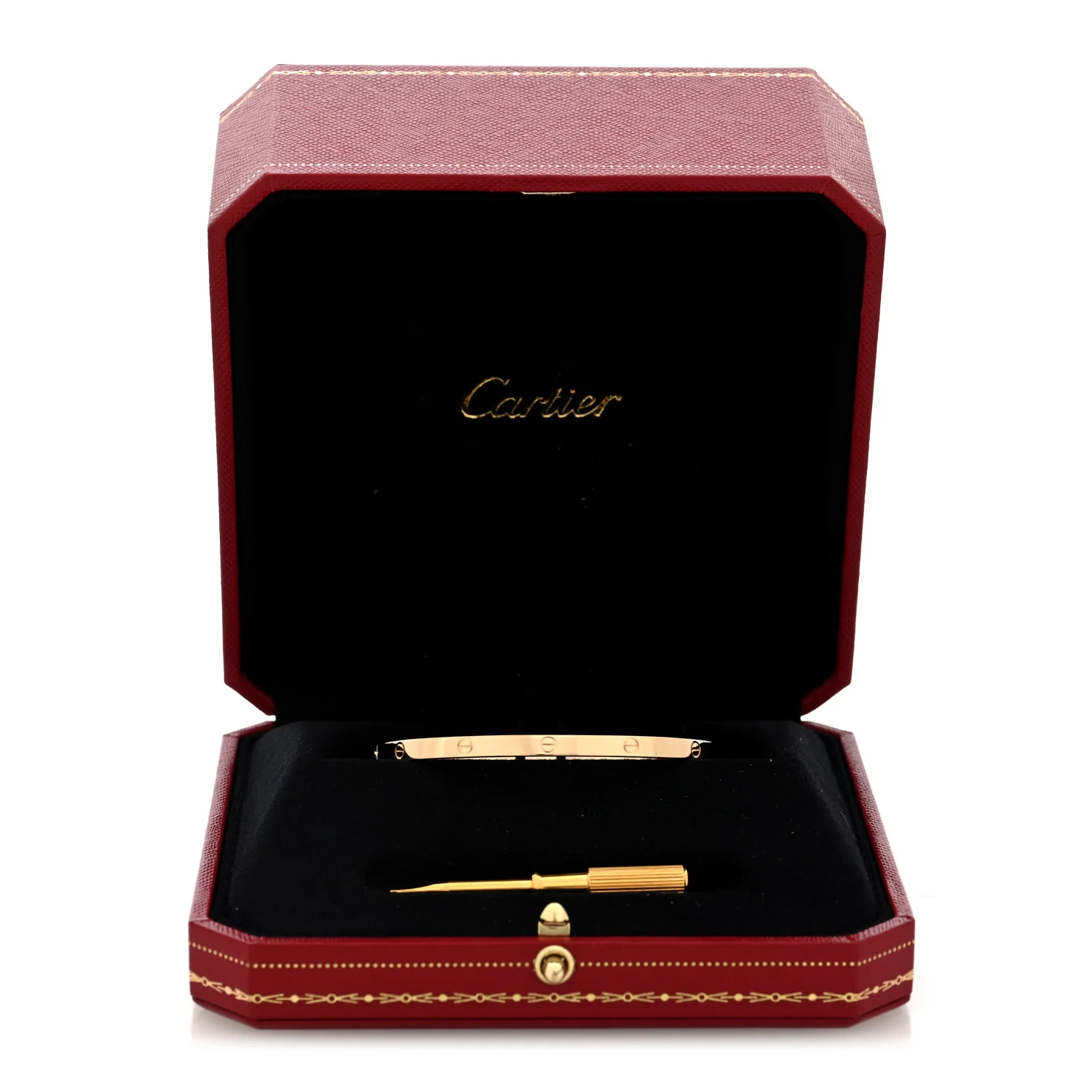 18K Yellow Gold Small LOVE Bracelet 17 - Image 7
