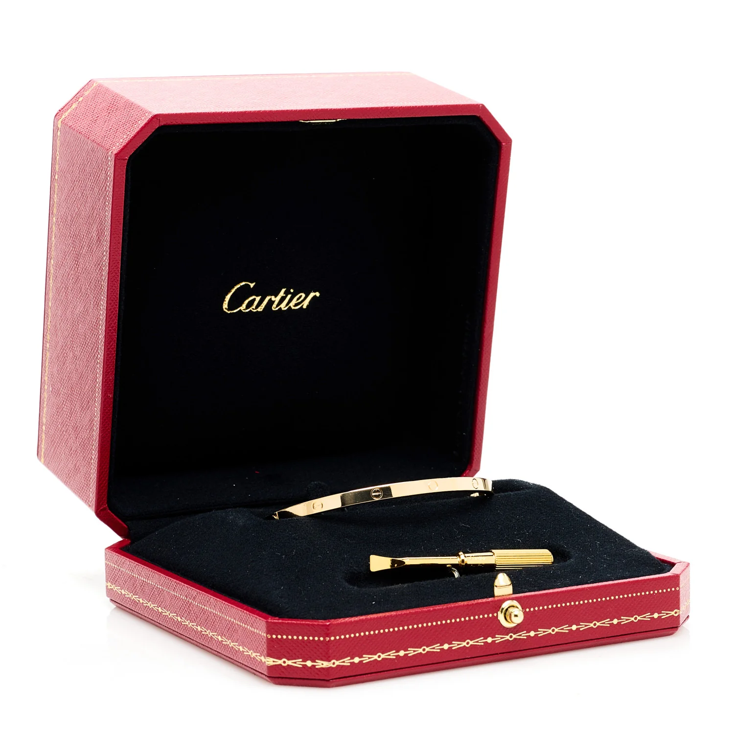 18K Yellow Gold Small LOVE Bracelet 18 - Image 8