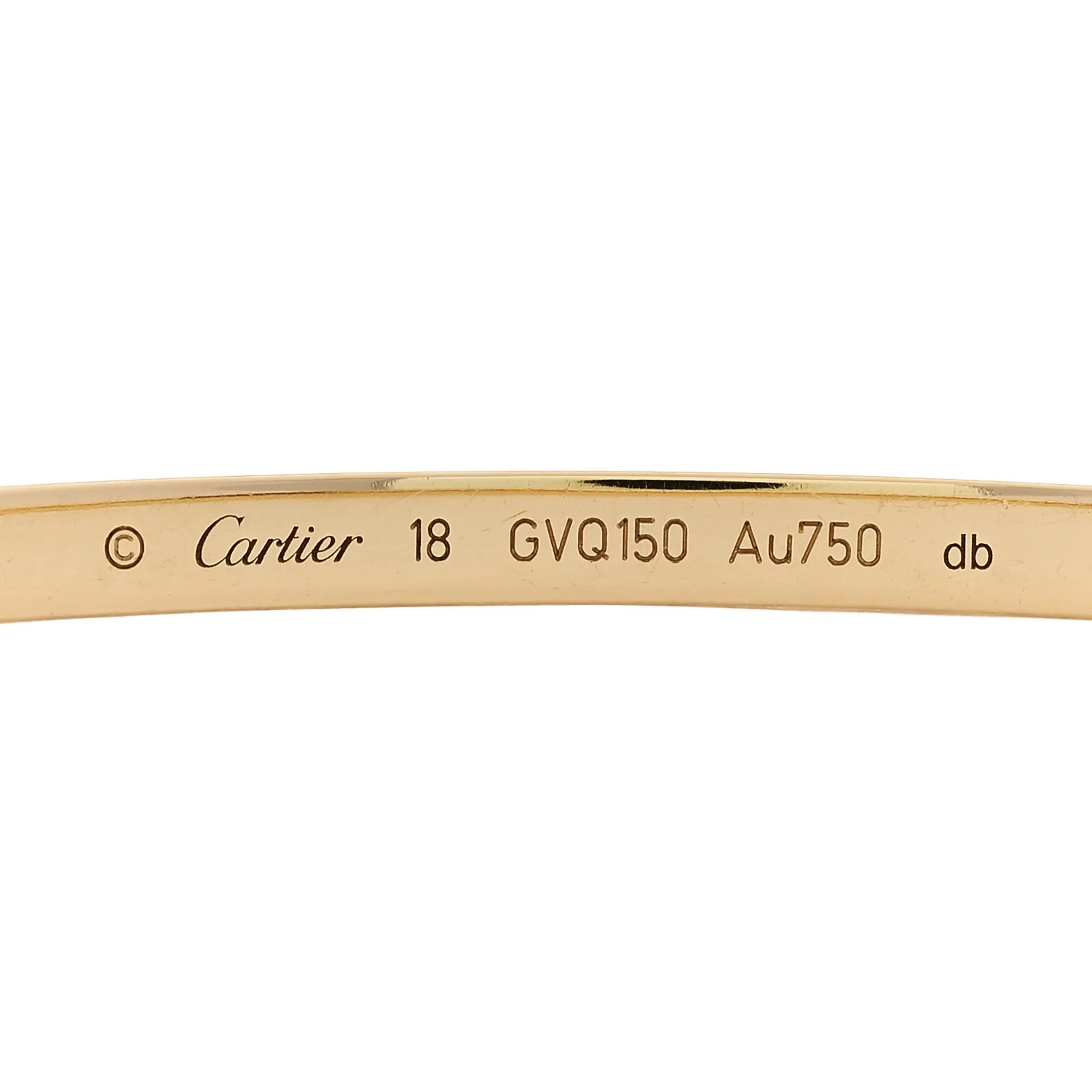 18K Yellow Gold Small LOVE Bracelet 18 - Image 3