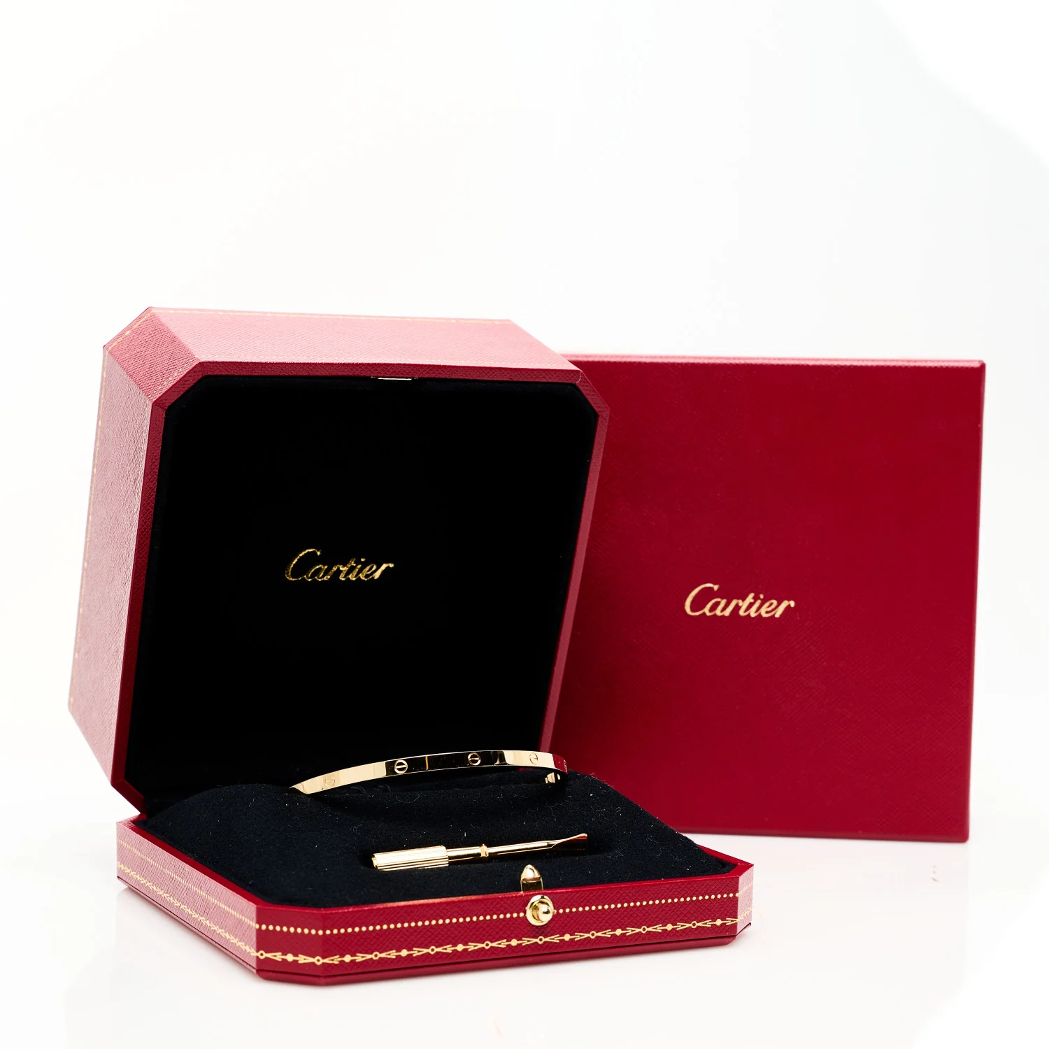 18K Yellow Gold Small LOVE Bracelet 20 - Image 9
