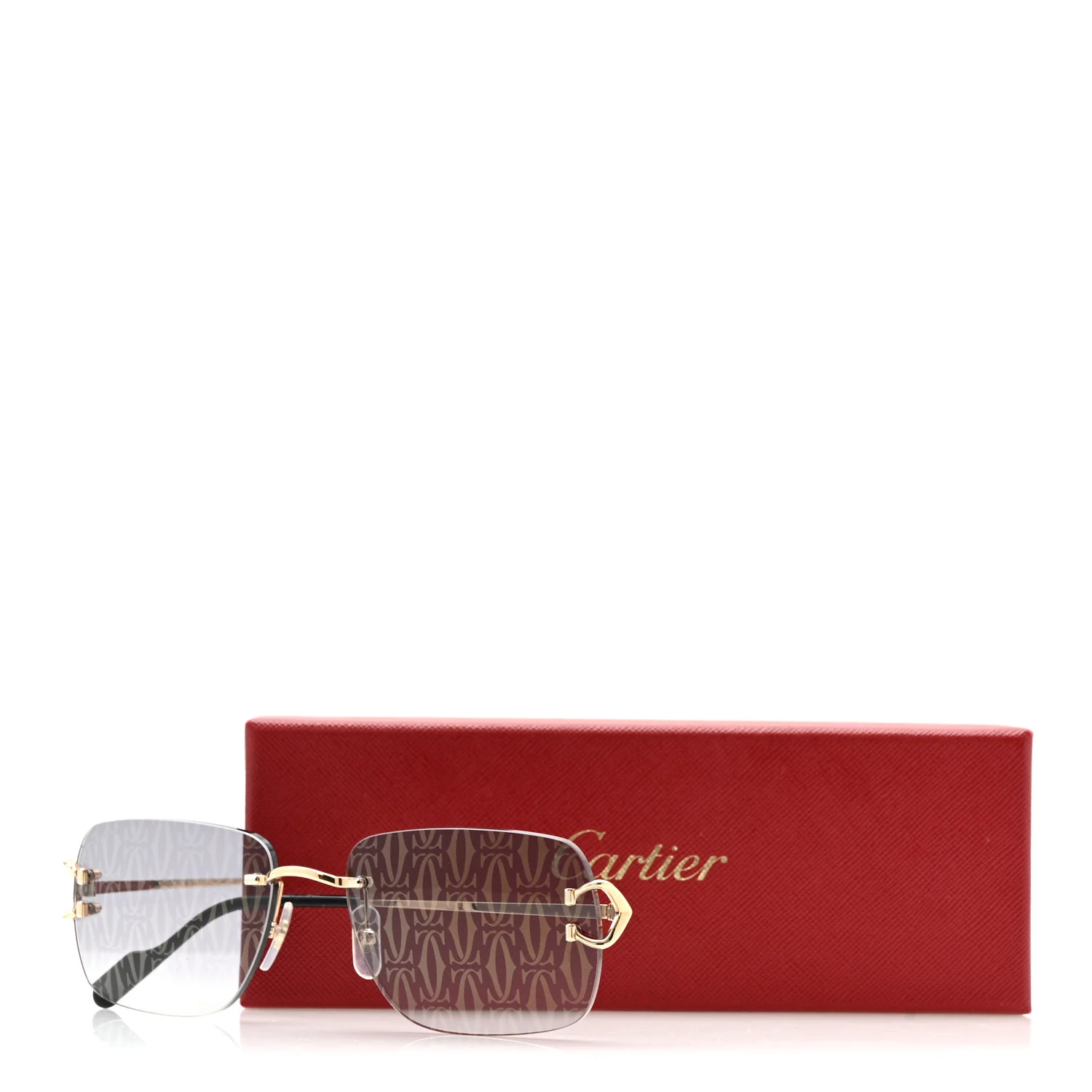 Metal C Decor Motif Sunglasses CT0330S Gold - Image 7