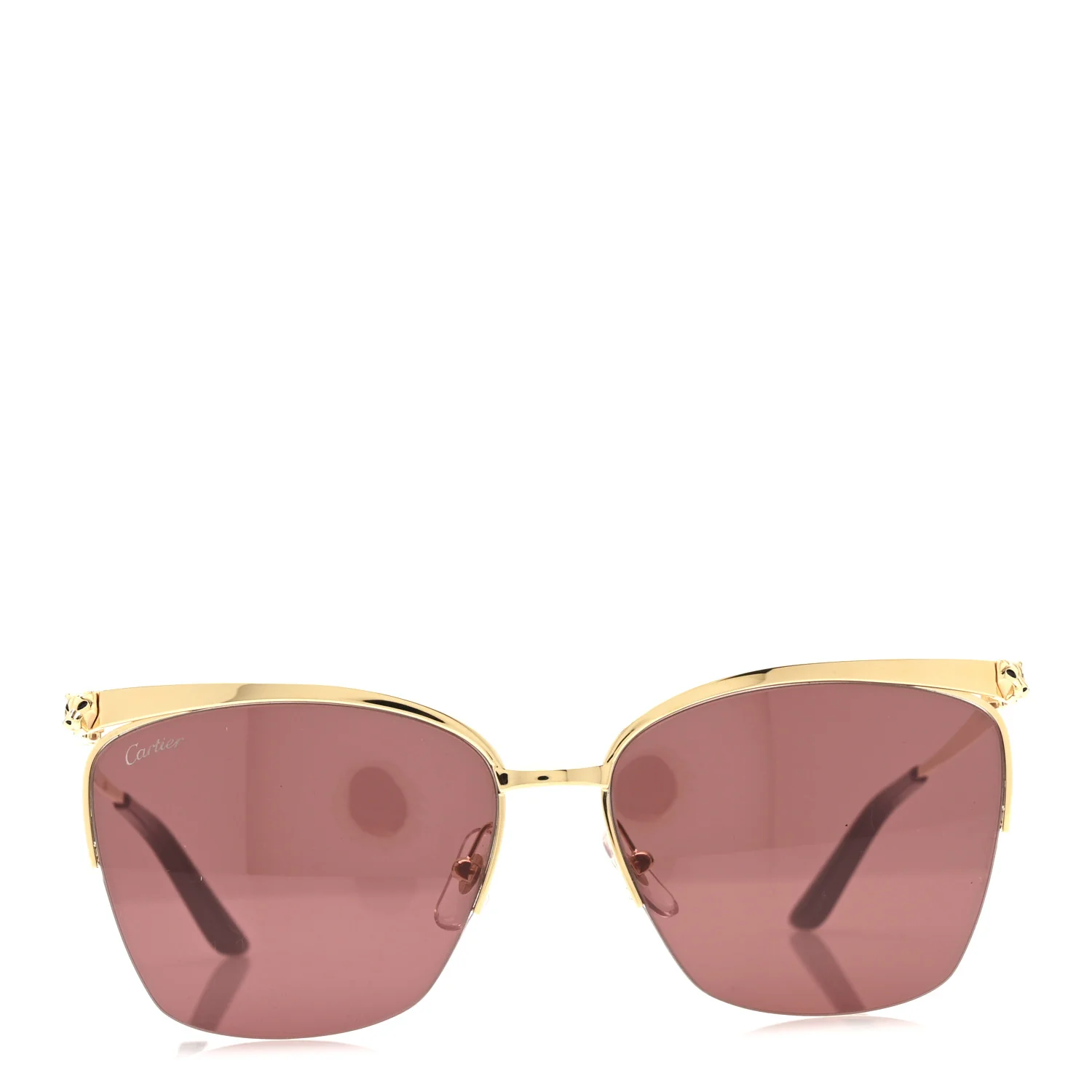 Panthere De Cartier Cat Eye Sunglasses Gold - Image 2