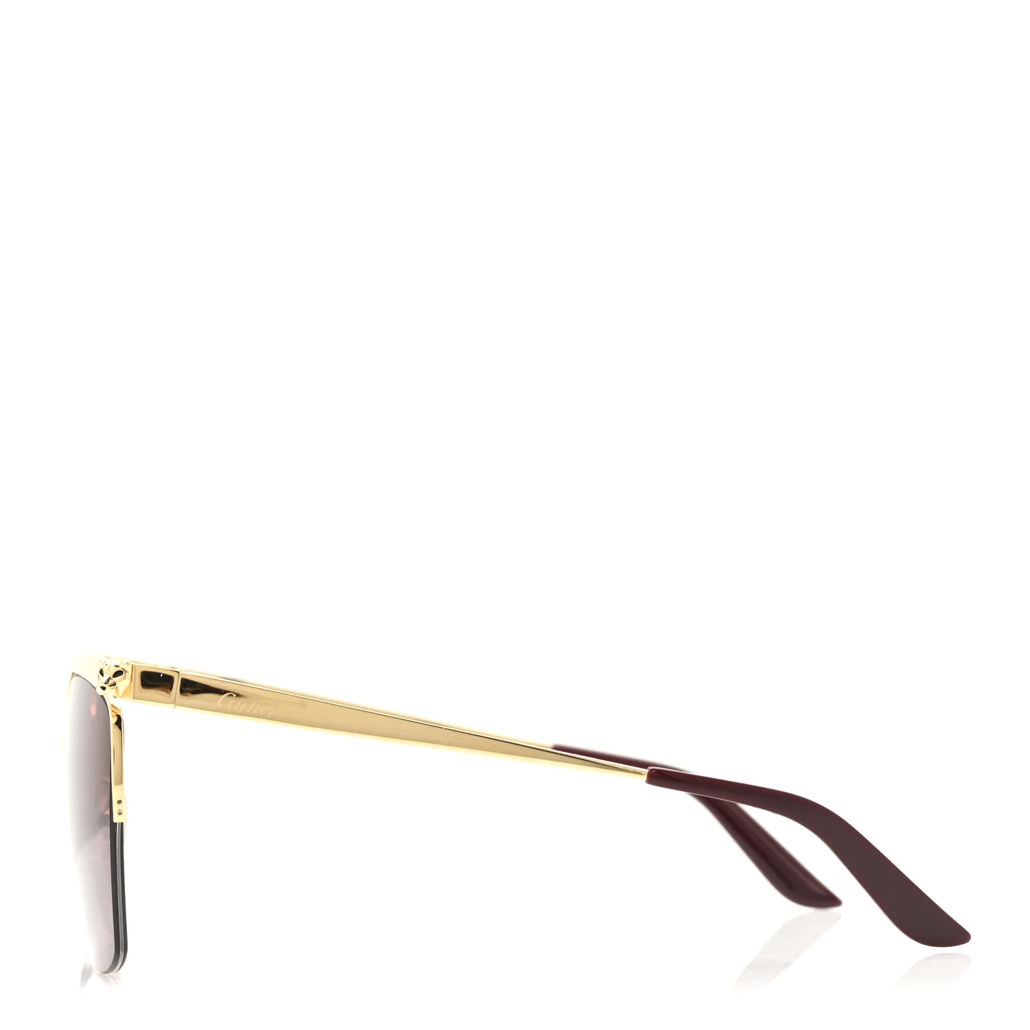 Panthere De Cartier Cat Eye Sunglasses Gold - Image 3