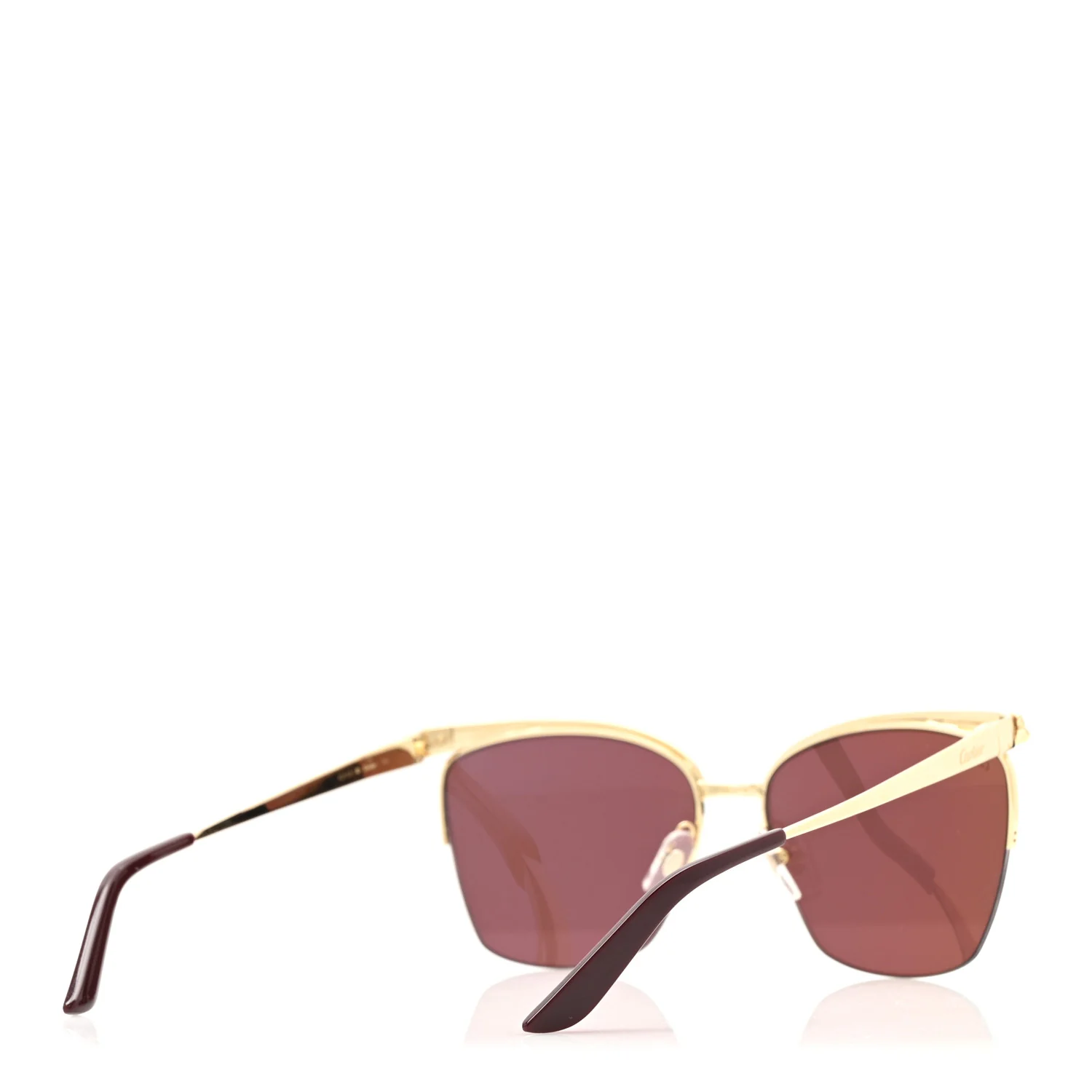 Panthere De Cartier Cat Eye Sunglasses Gold - Image 4