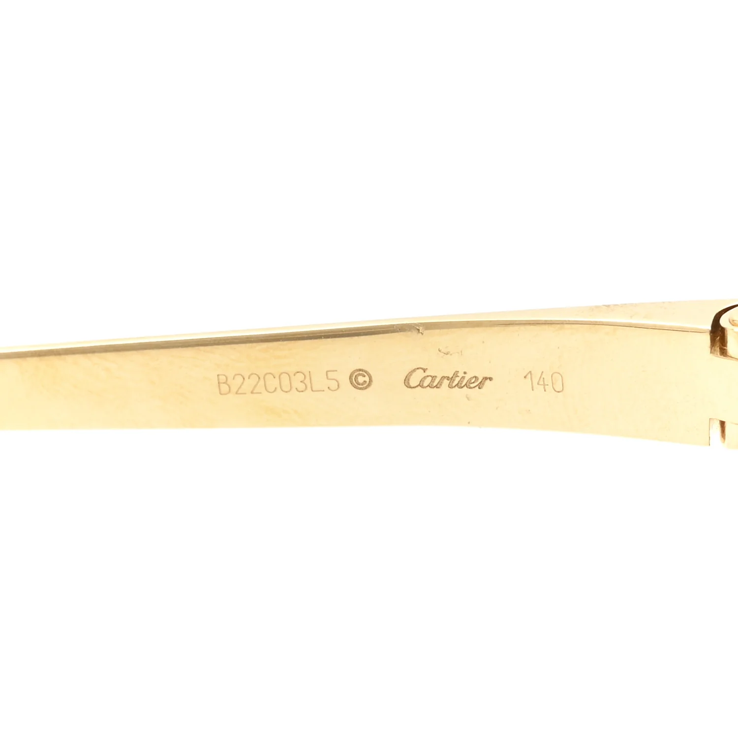 Panthere De Cartier Cat Eye Sunglasses Gold - Image 5