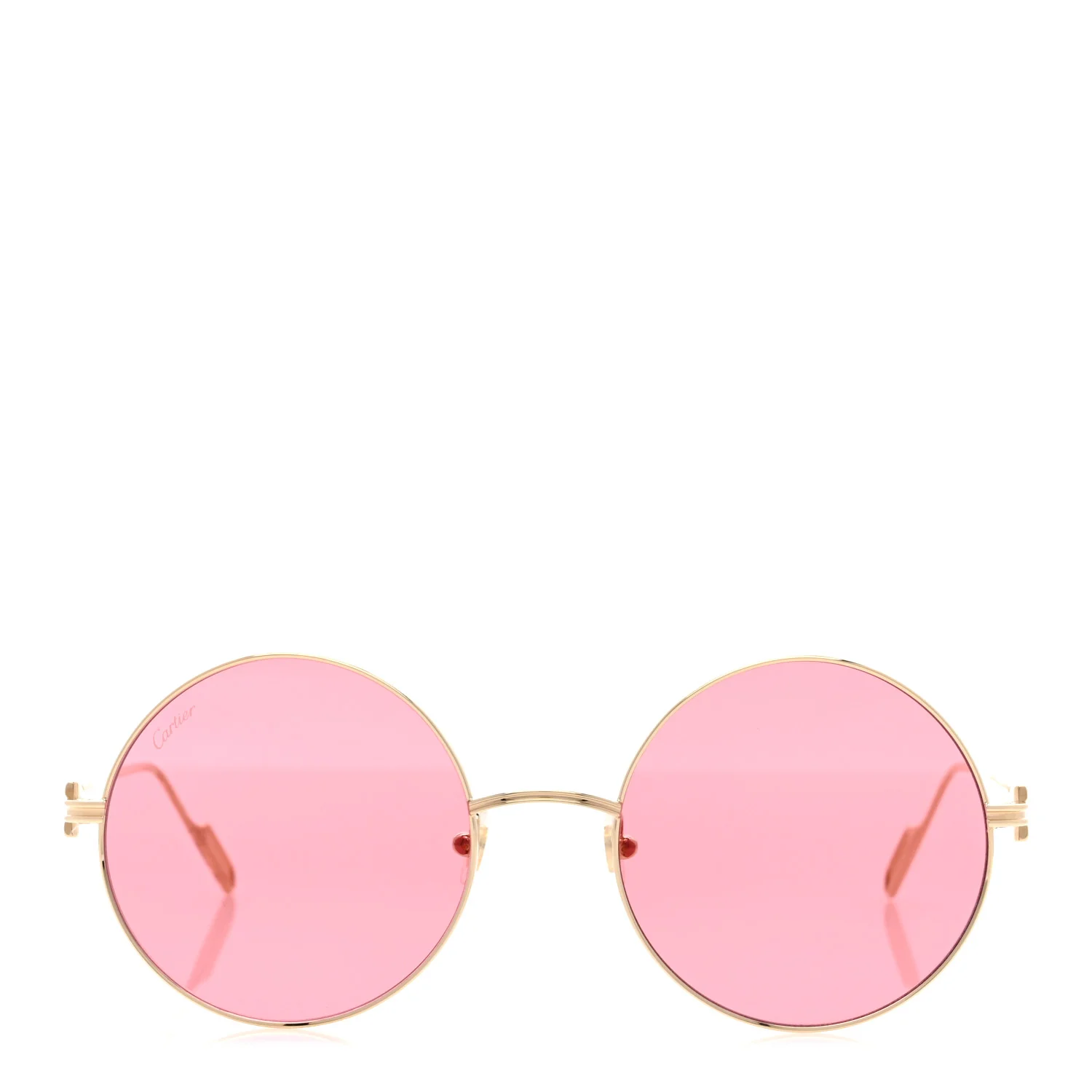Premiere De Cartier Round Sunglasses Pink Gold - Image 2