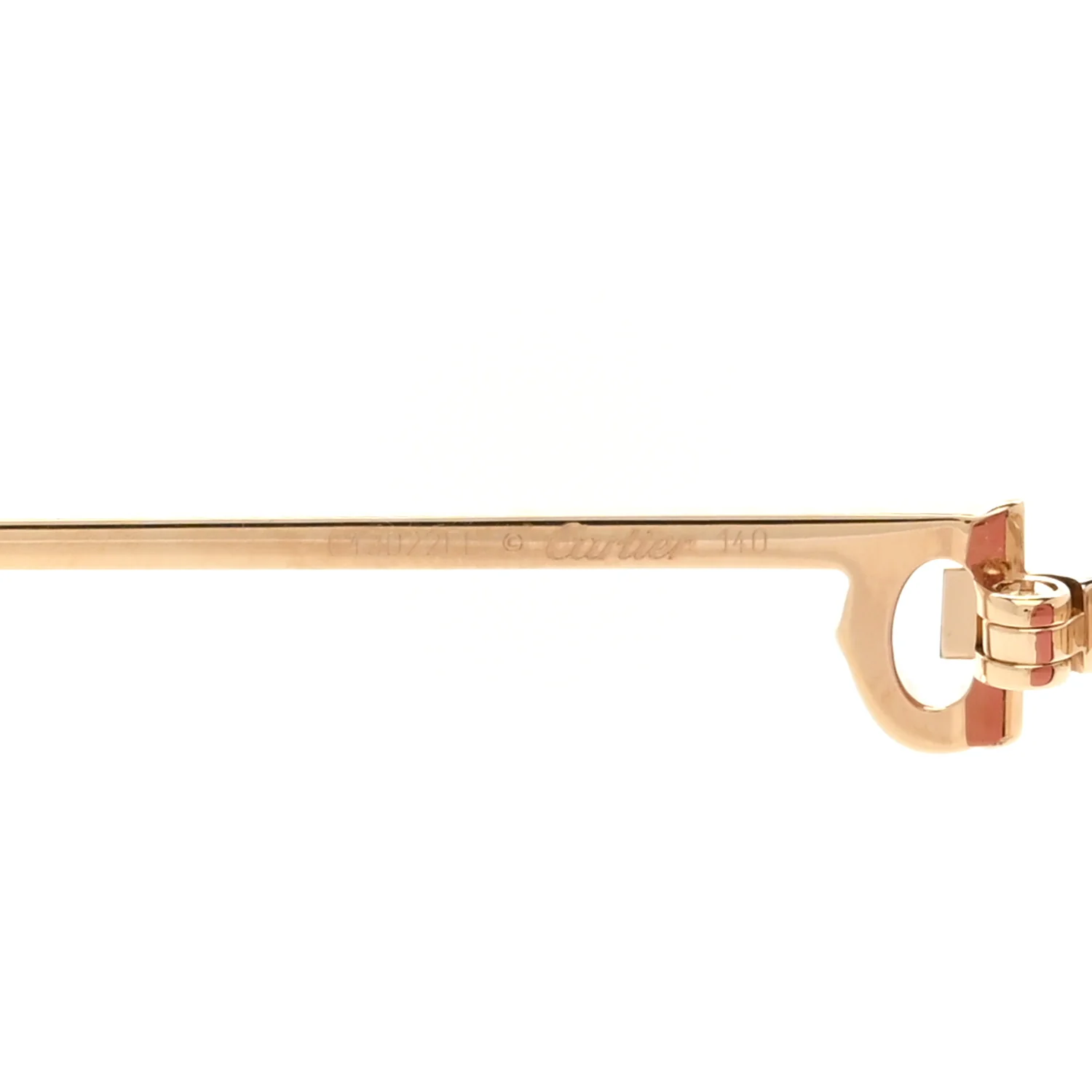 Premiere De Cartier Round Sunglasses Pink Gold - Image 5