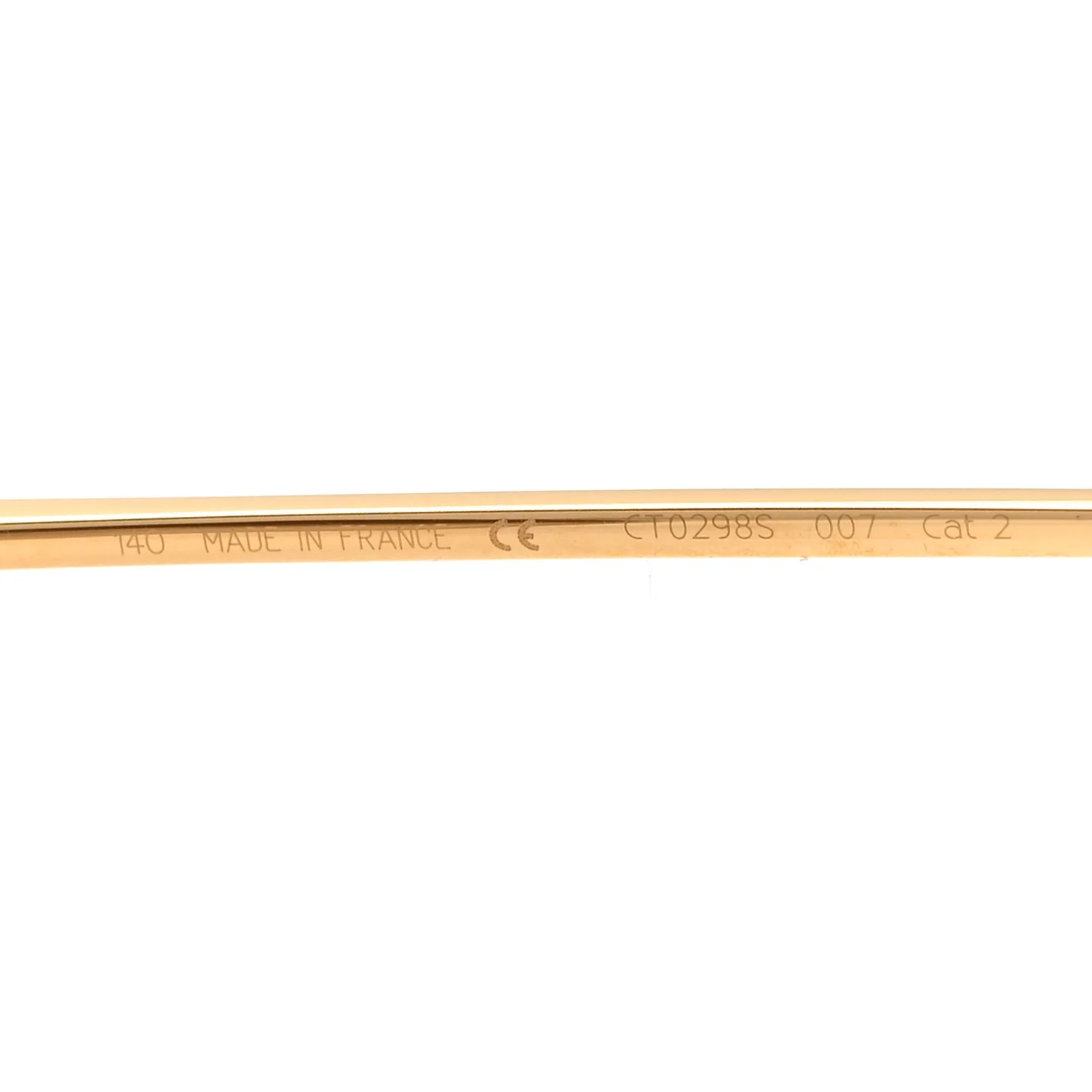 Santos Aviator Sunglasses CT0298S Gold - Image 6
