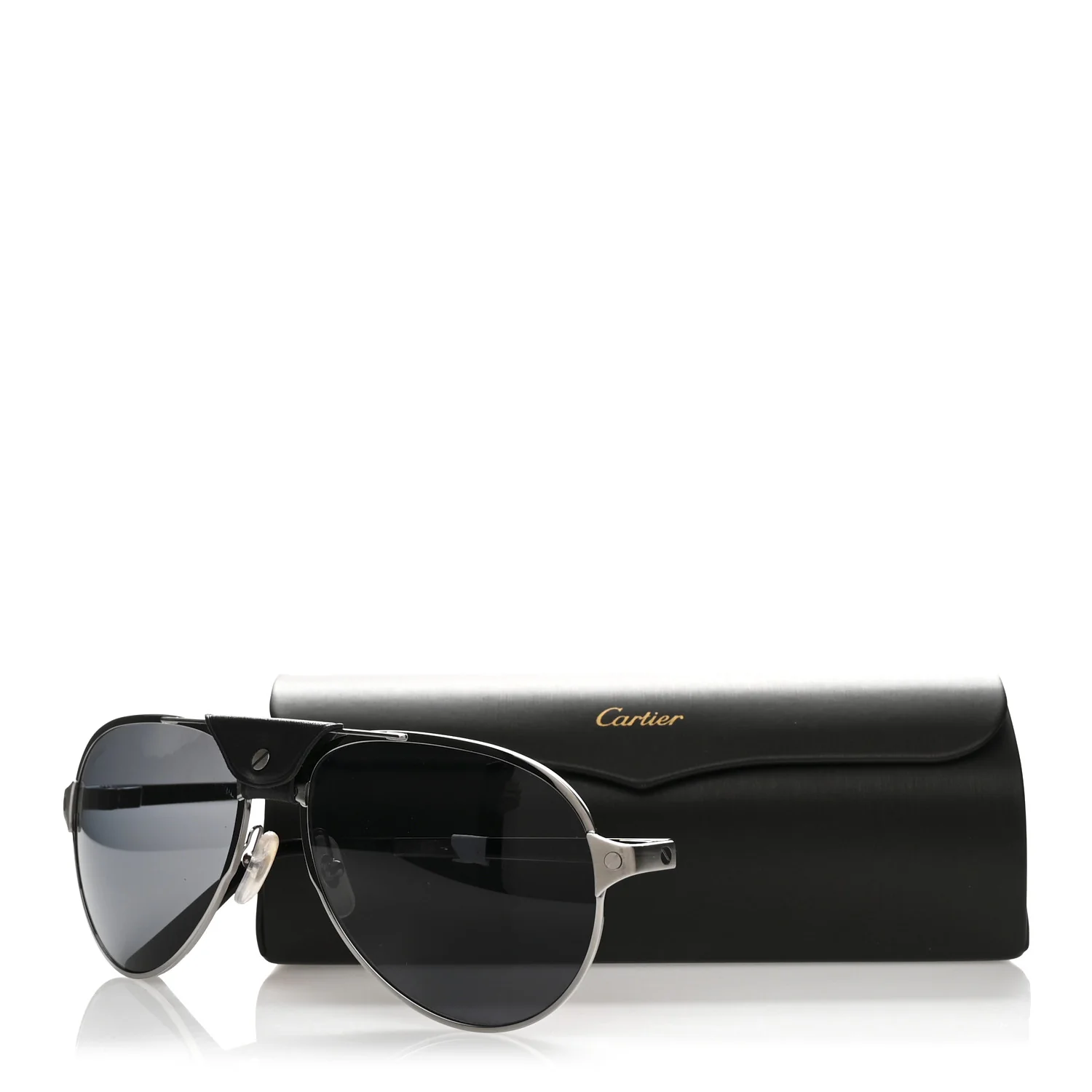 Santos de Cartier Sunglasses CT0034S Black - Image 8