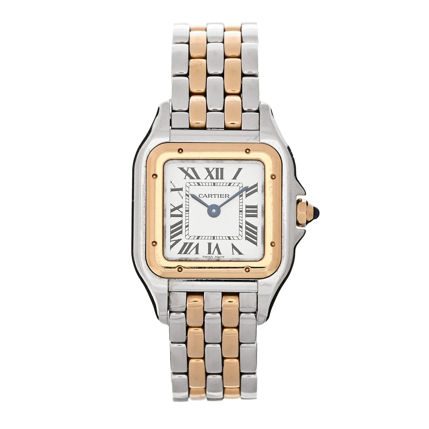 Stainless Steel 18K Yellow Gold 23mm Panthere Quartz Watch