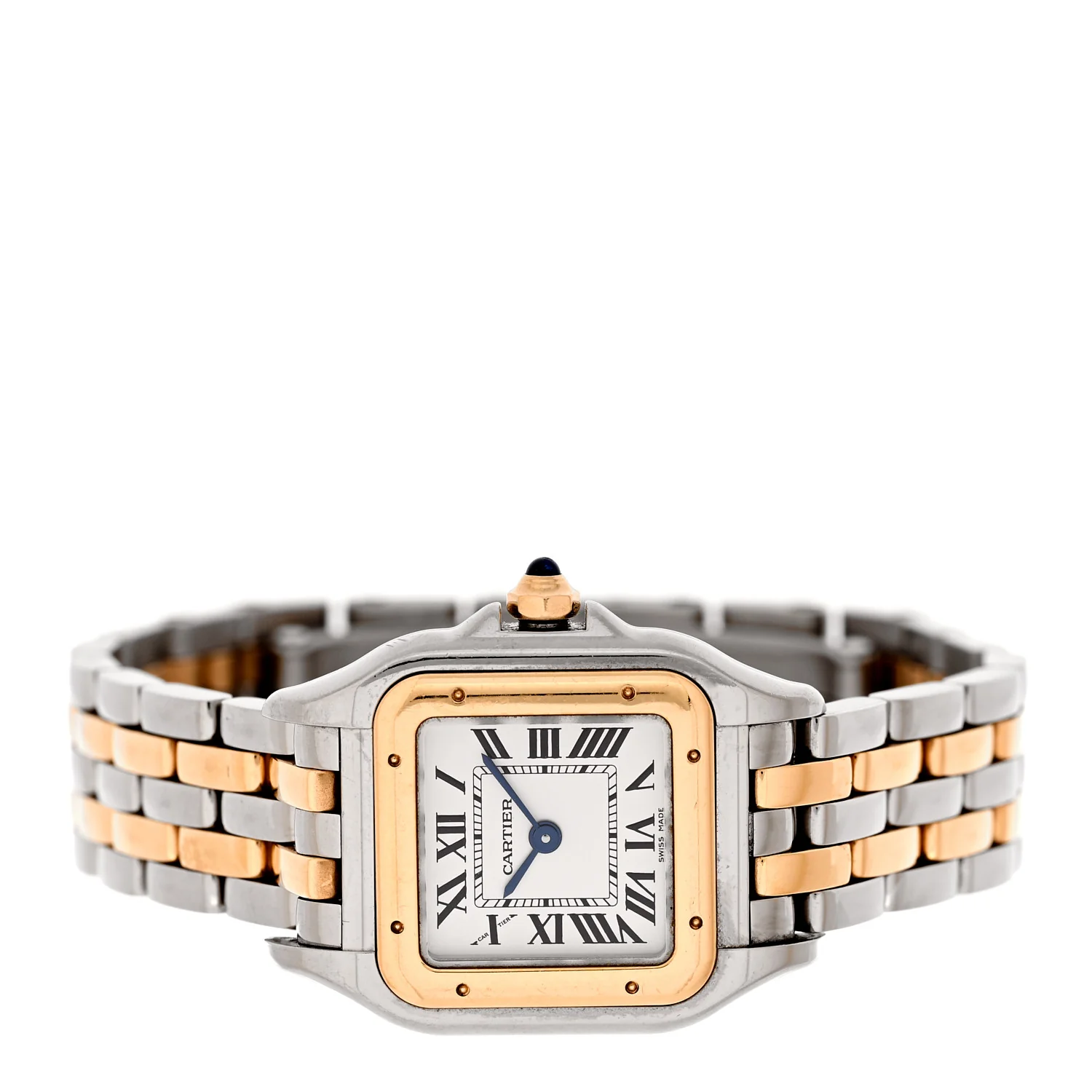 Stainless Steel 18K Yellow Gold 23mm Panthere Quartz Watch - Image 2