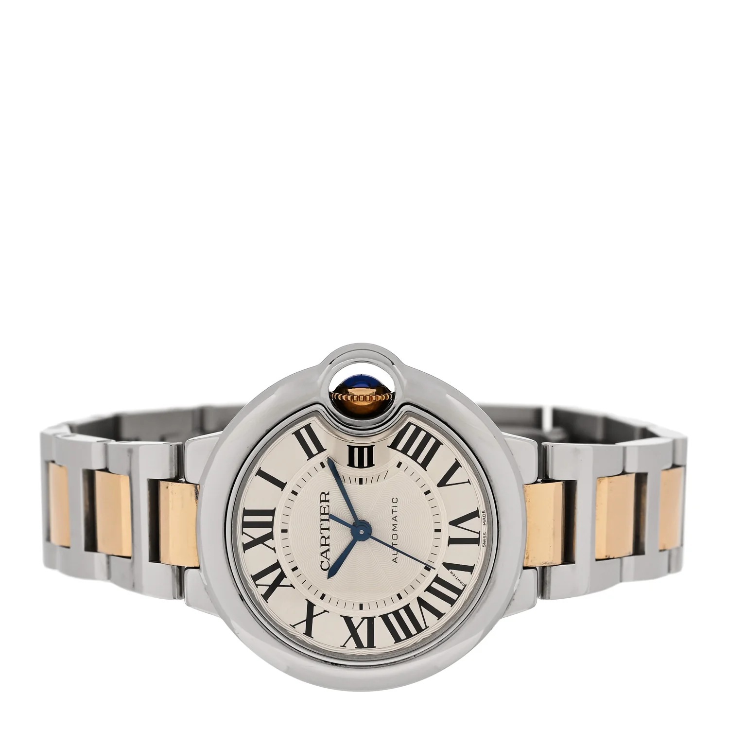Stainless Steel 18K Yellow Gold 33mm Ballon Bleu De Cartier Automatic Watch - Image 2