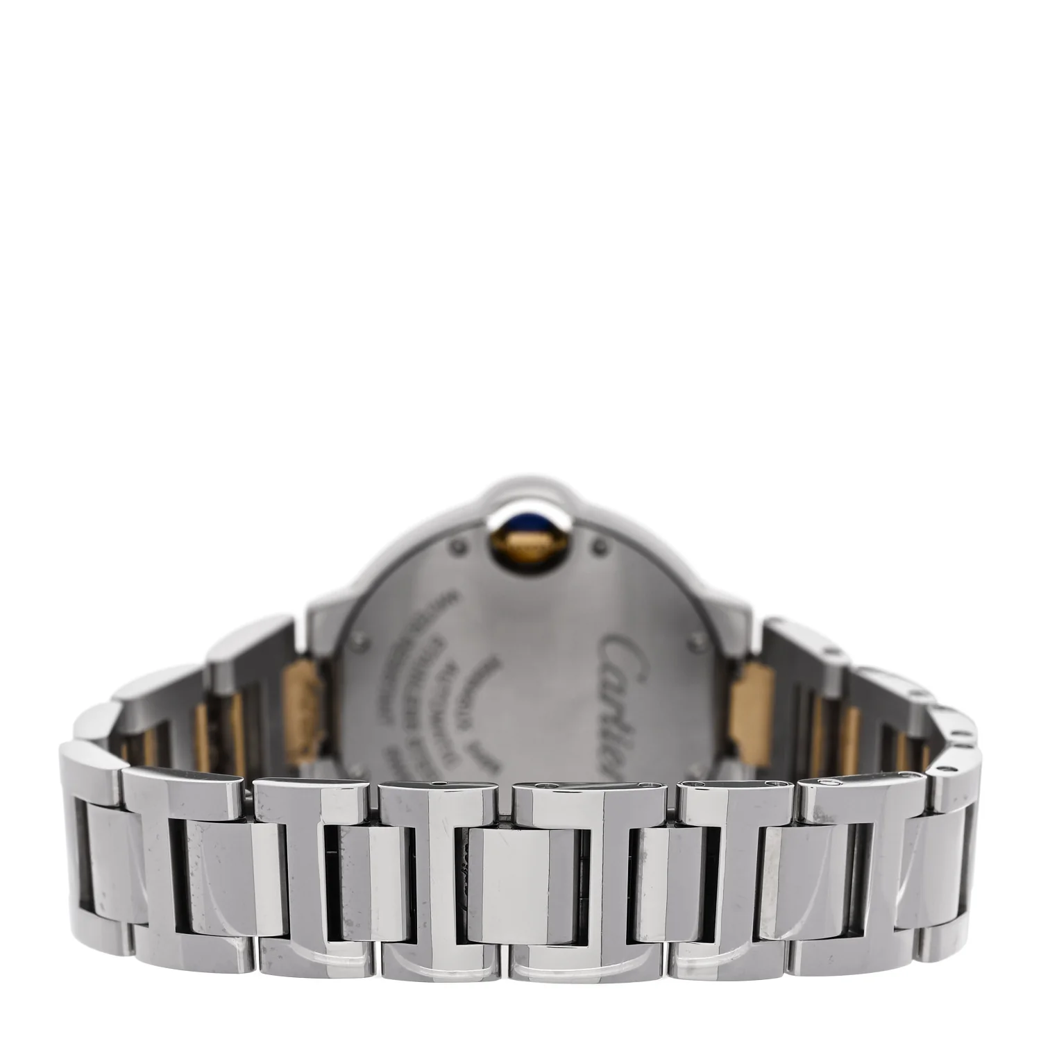 Stainless Steel 18K Yellow Gold 33mm Ballon Bleu De Cartier Automatic Watch - Image 3