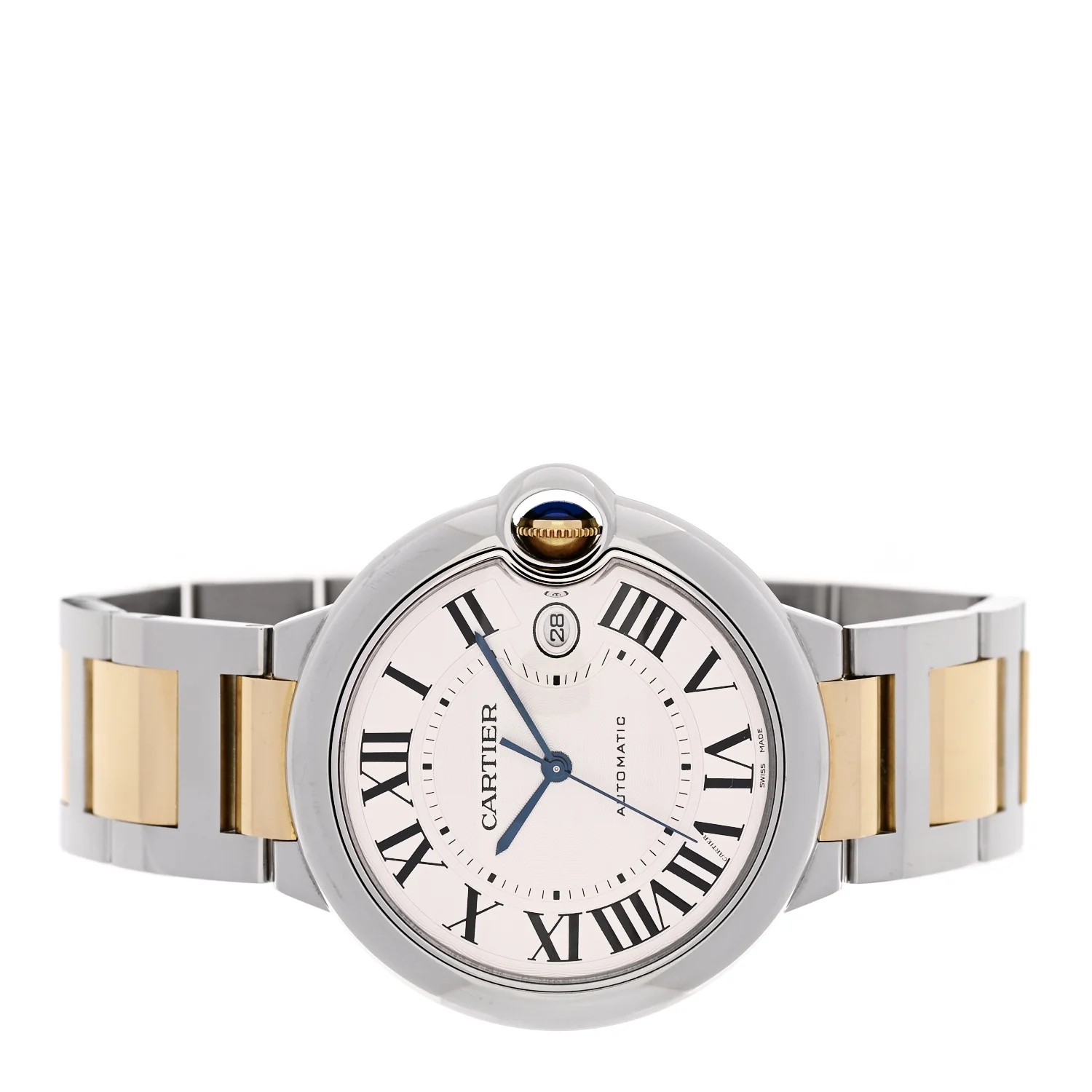 Stainless Steel 18K Yellow Gold 42mm Ballon Bleu De Cartier Automatic Watch - Image 2
