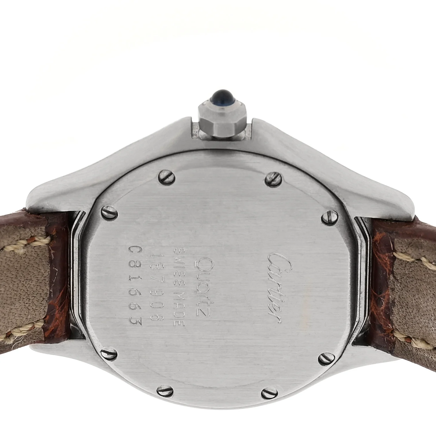 Stainless Steel 18K Yellow Gold Alligator 26mm Cougar Quartz Watch - Image 4