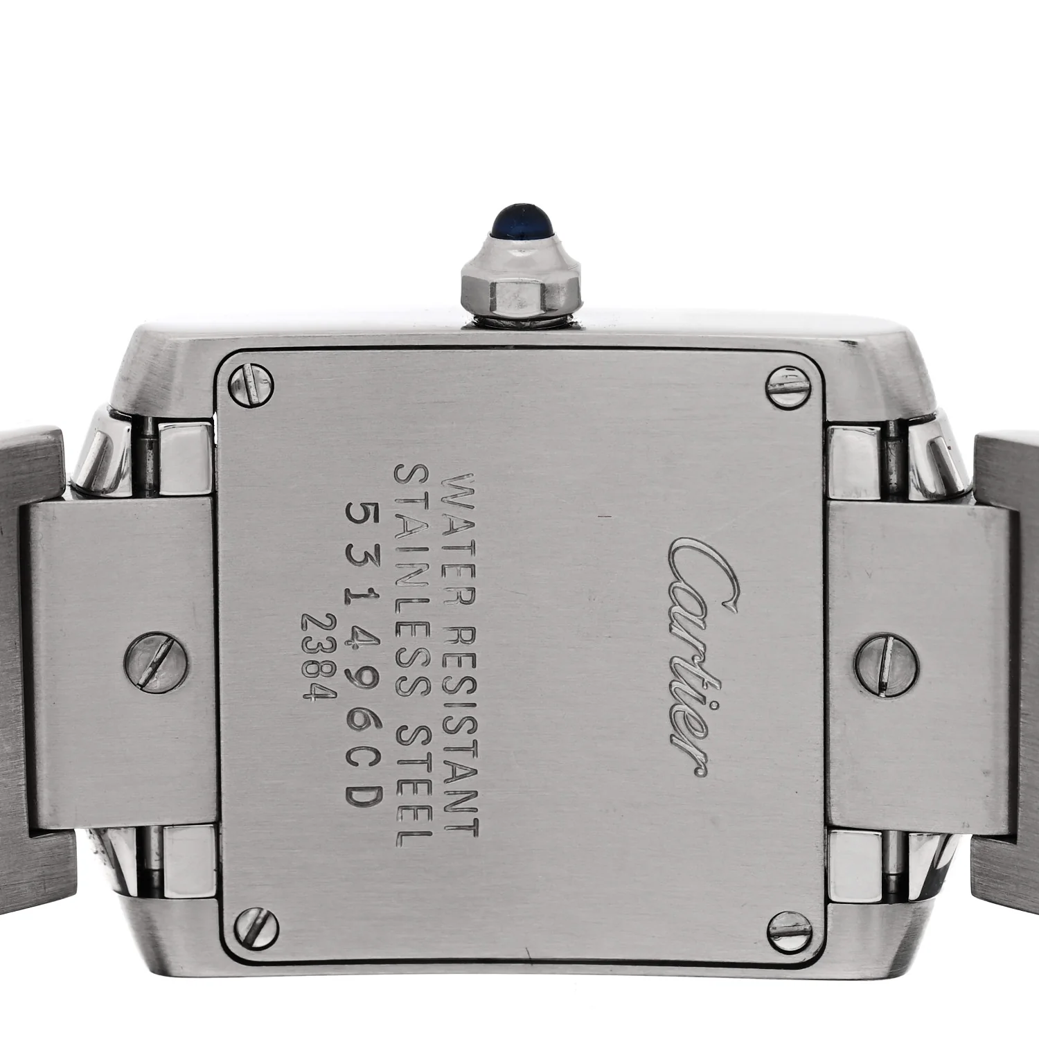 Stainless Steel 20mm Tank Francaise Quartz Watch - Image 4