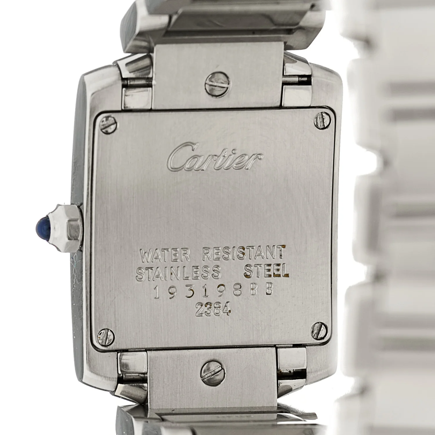 Stainless Steel 20mm Tank Francaise Quartz Watch - Image 4