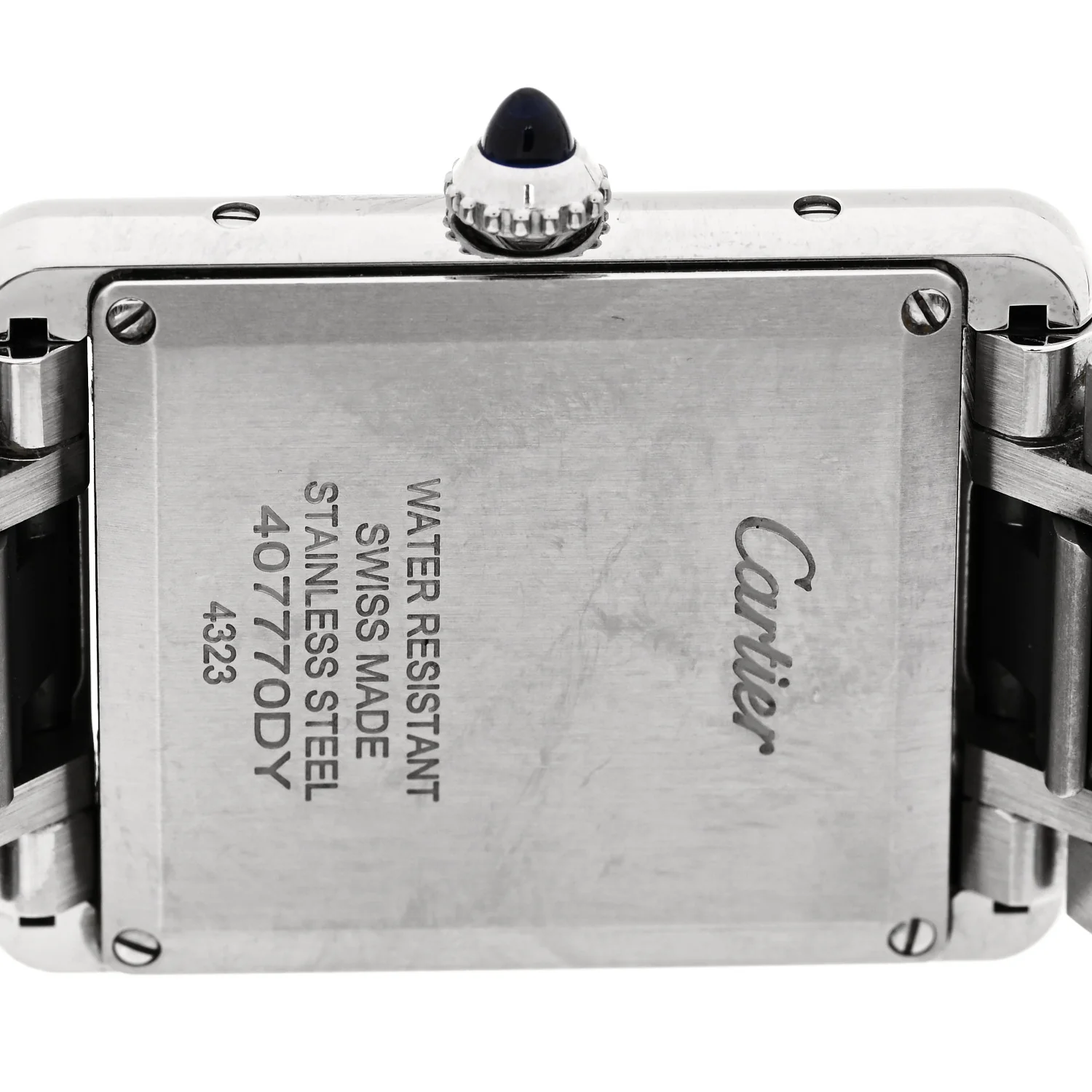 Stainless Steel 25mm Must de Cartier Tank Quartz Watch - Image 4