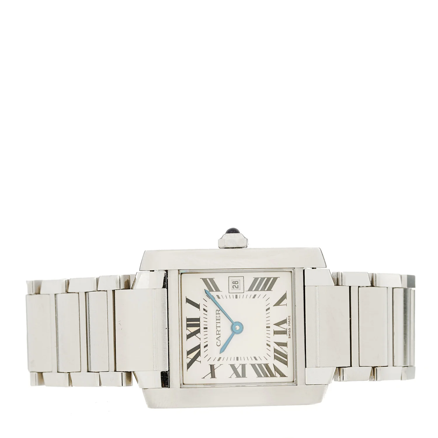 Stainless Steel 25mm Tank Francaise Quartz Watch - Image 2