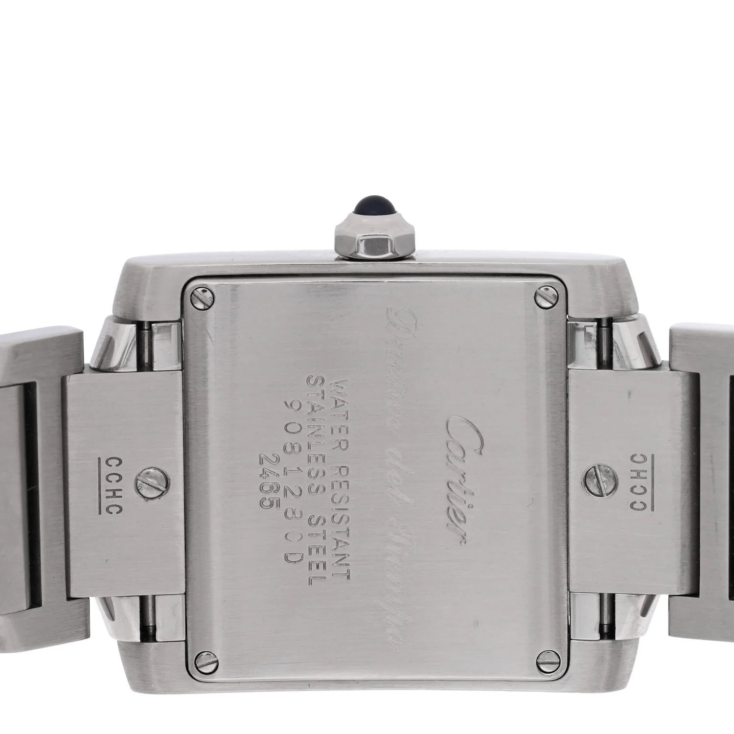 Stainless Steel 25mm Tank Francaise Quartz Watch - Image 4