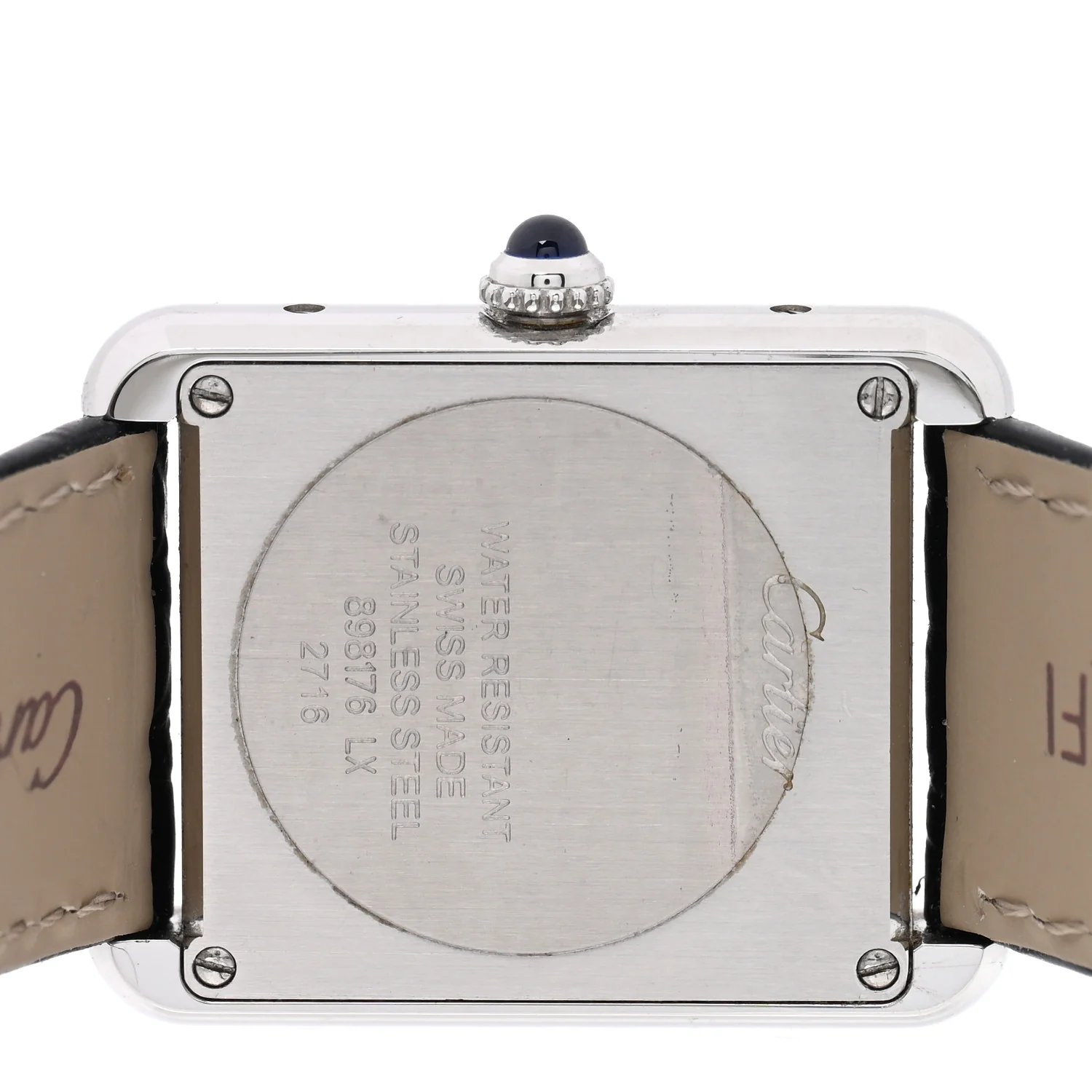 Stainless Steel Alligator 24mm Tank Solo Quartz Watch - Image 4