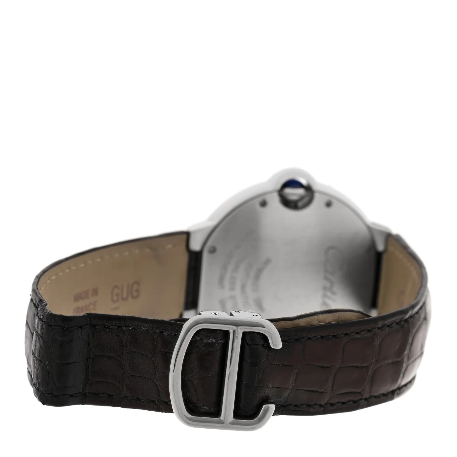 Stainless Steel Alligator 36mm Ballon Bleu De Cartier Automatic Watch Brown - Image 3