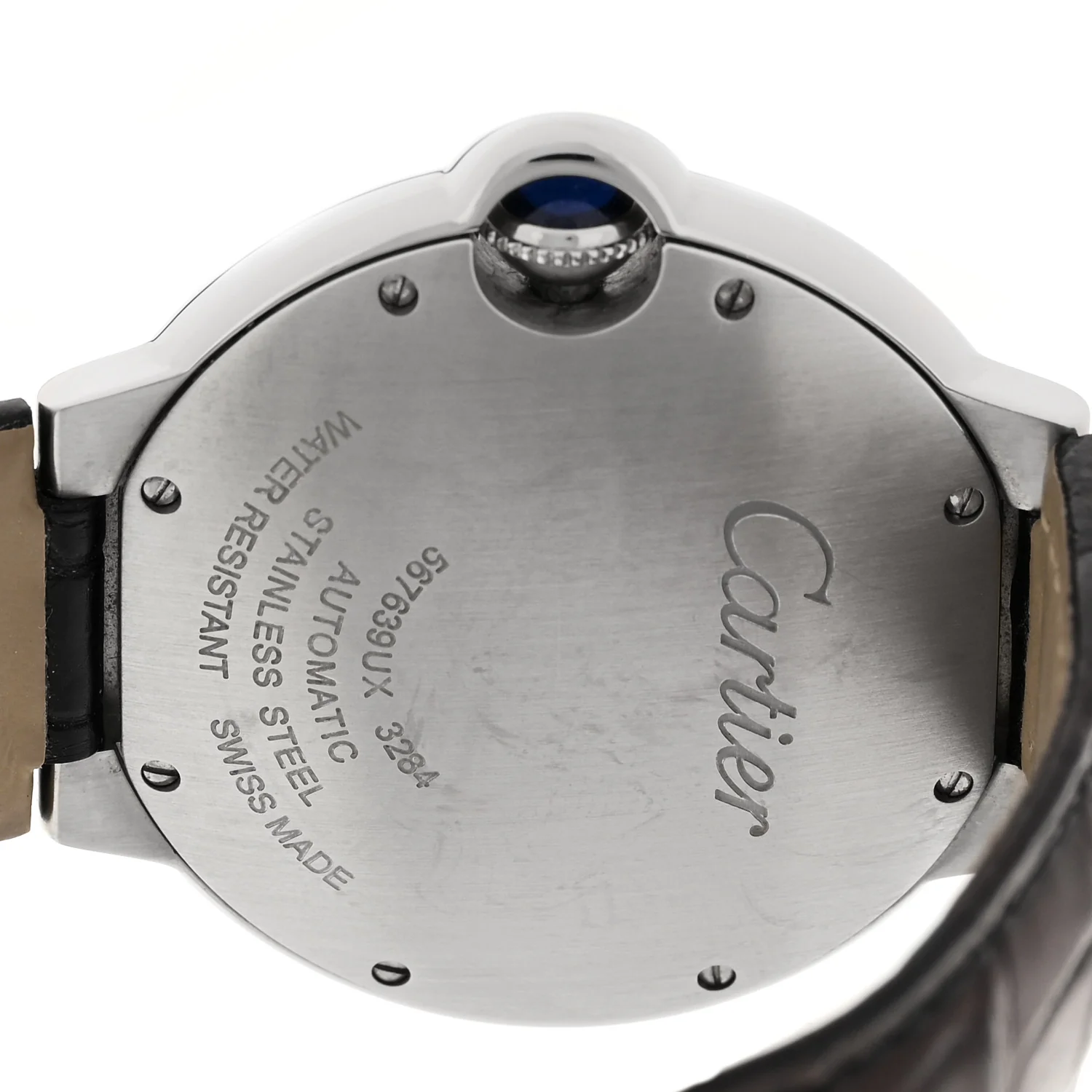 Stainless Steel Alligator 36mm Ballon Bleu De Cartier Automatic Watch Brown - Image 4