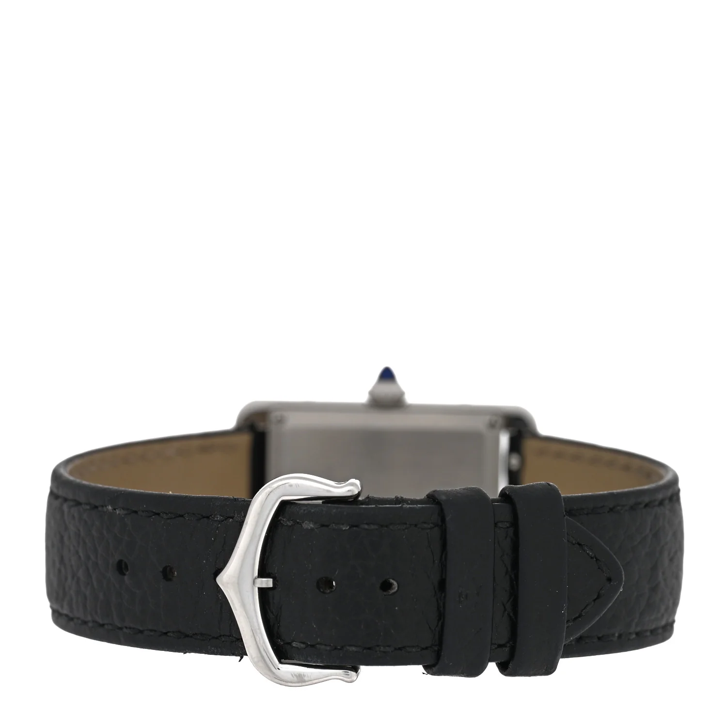 Stainless Steel Calfskin 25mm Must de Cartier Tank Quartz Watch - Image 3