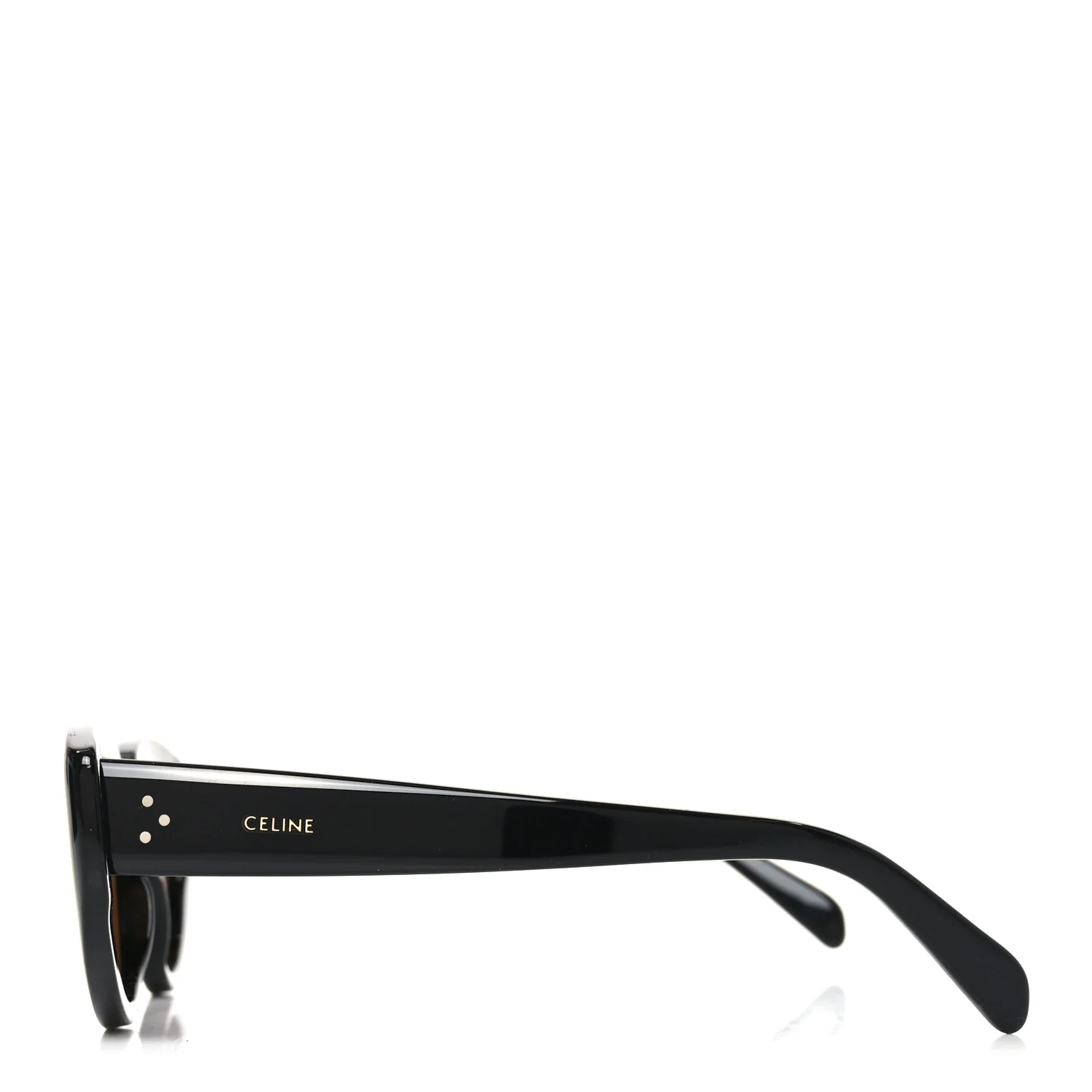 Acetate 3 Dots Sunglasses CL402861 Black - Image 3