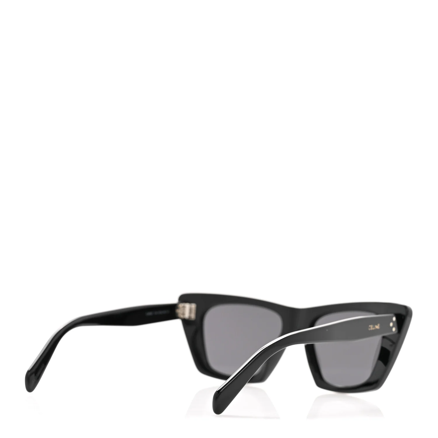 Acetate Cat Eye Sunglasses CL40187I Black - Image 4