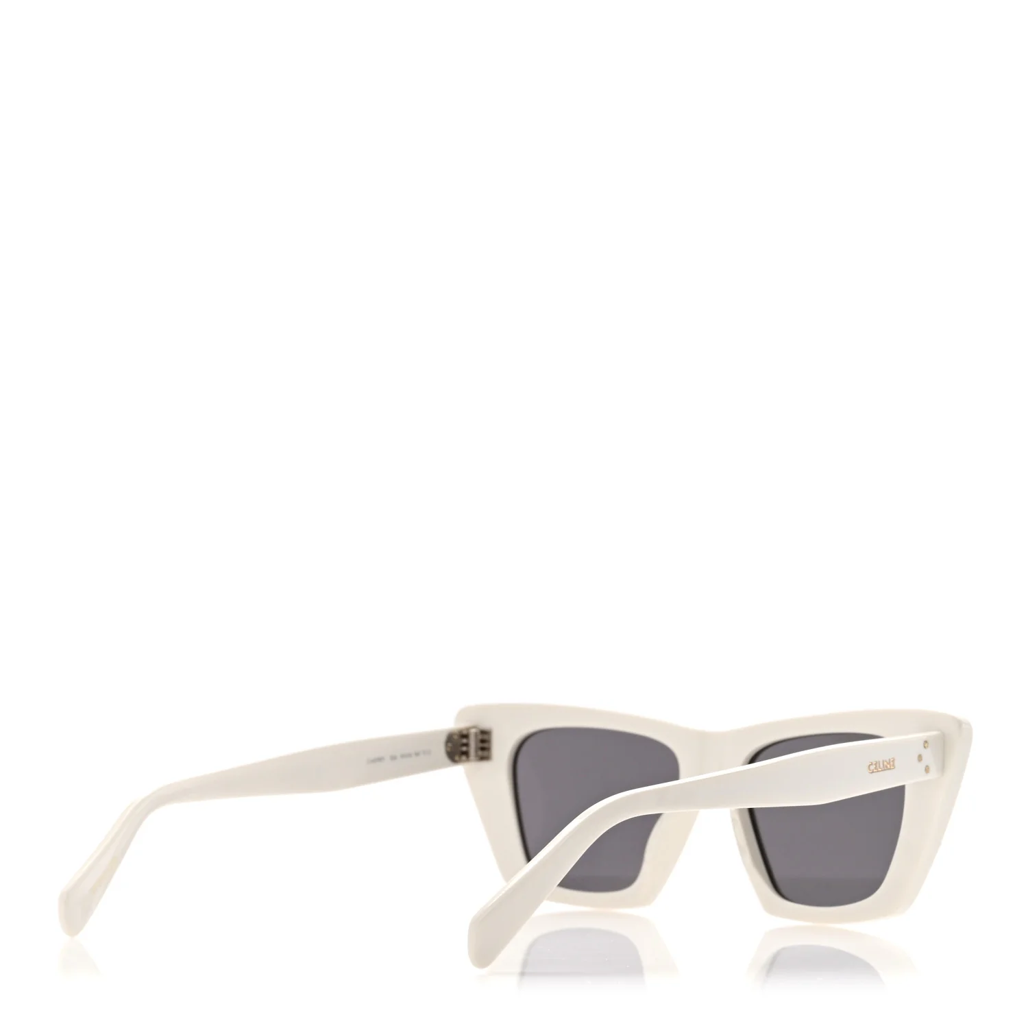 Acetate Cat Eye Sunglasses CL40187I White - Image 4